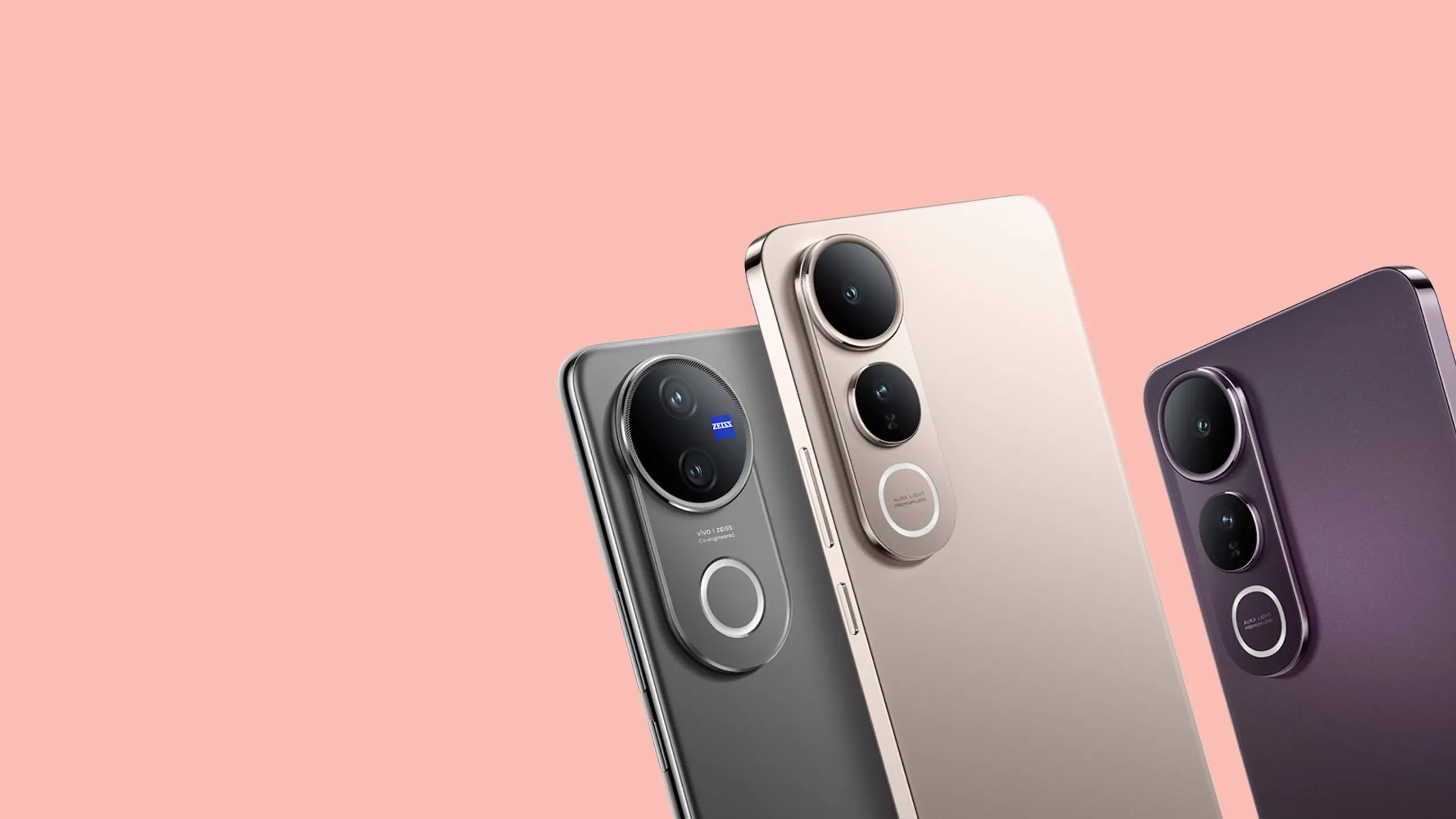 Drei Smartphones von vivo