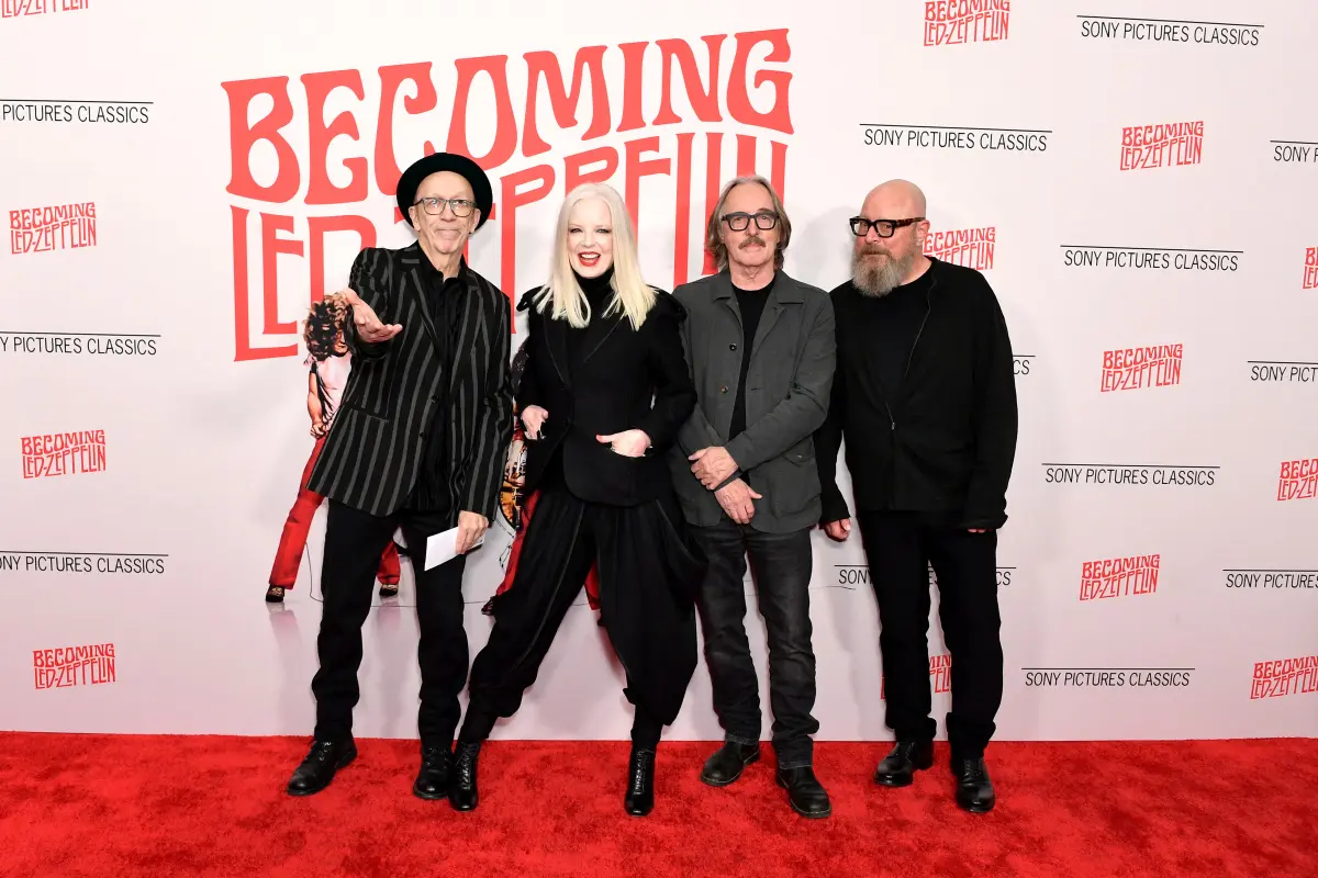 Garbage bei der Premiere der Led-Zeppelin-Dokumentation