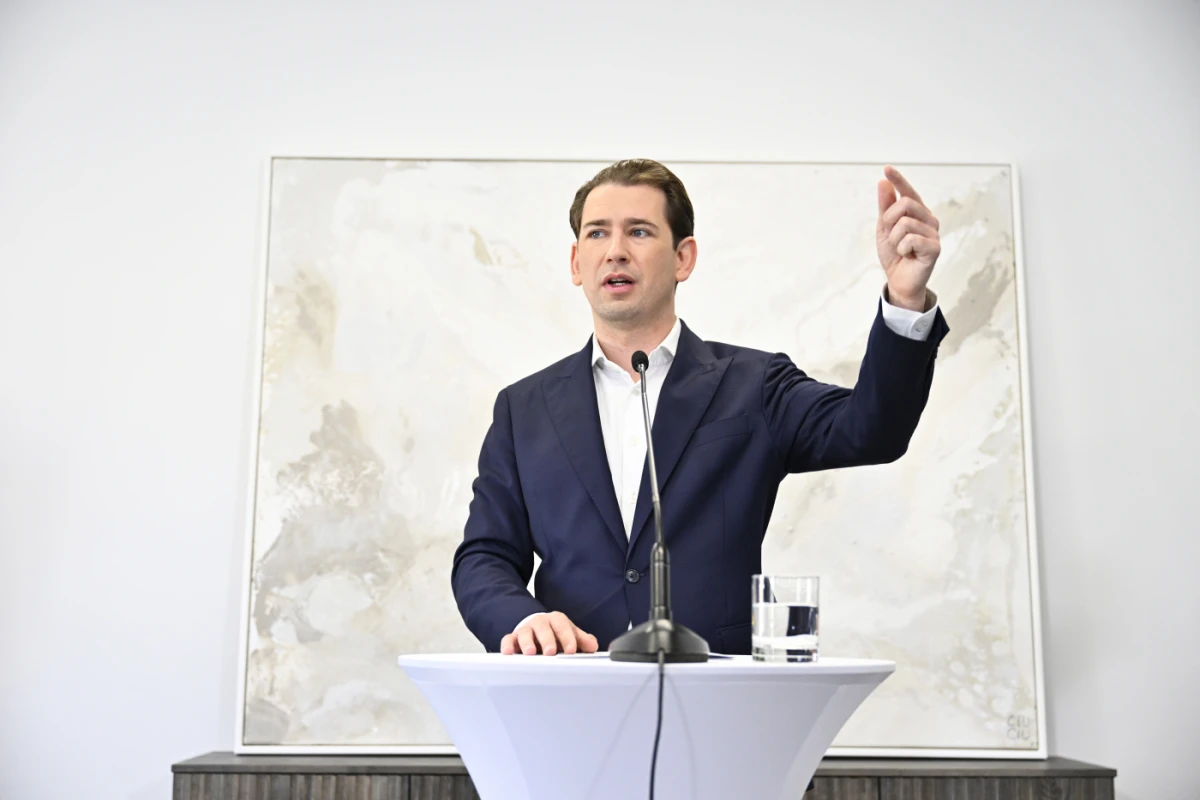 Sebastian Kurz bei einer Pressekonferenz am Dienstag