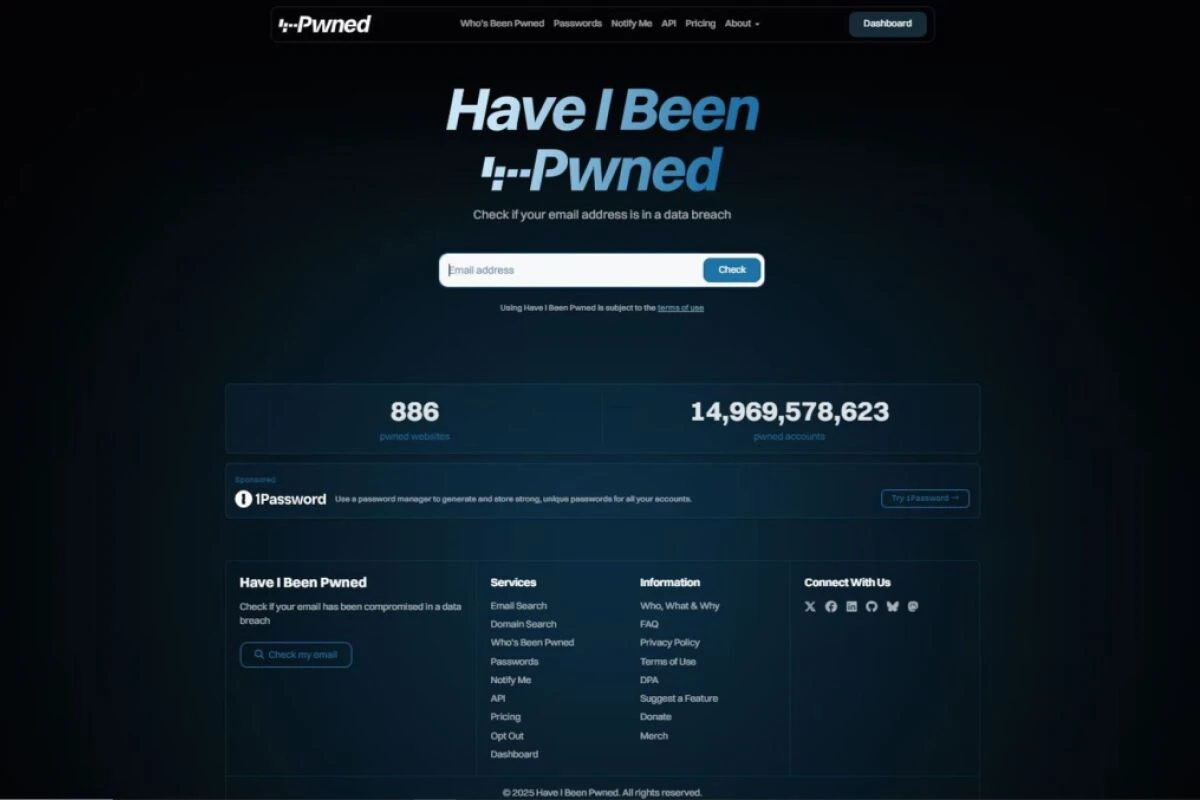 "Haveibeenpwned.com" hat einen neuen Look und neue Funktionen bekommen