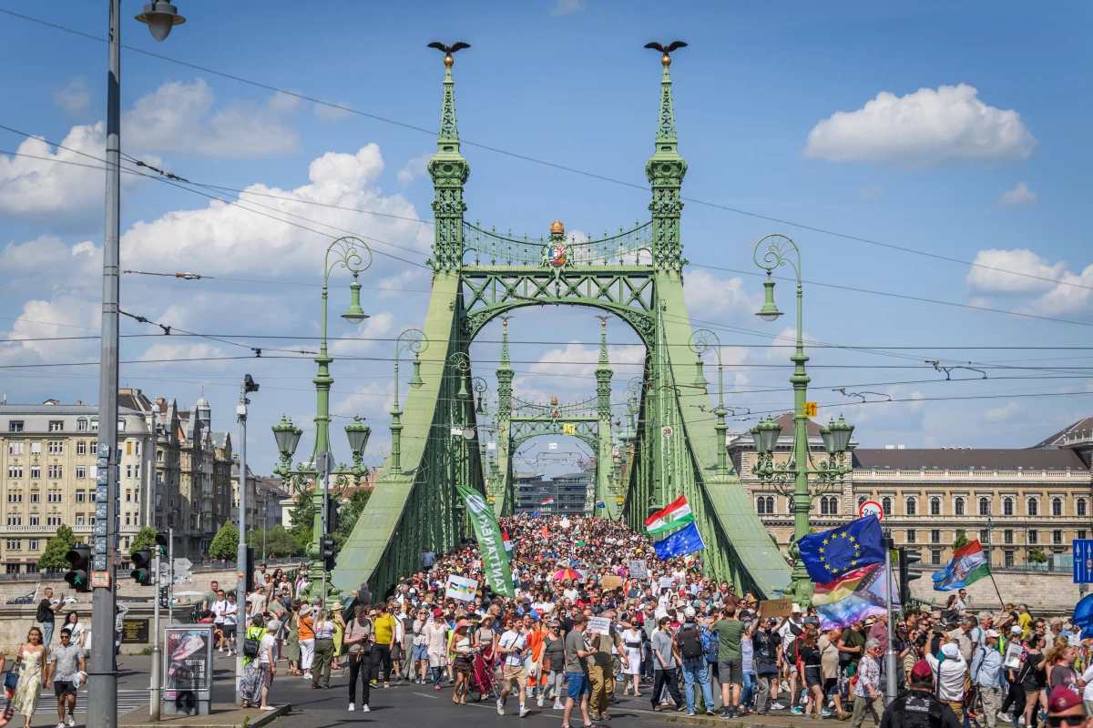 In Budapest gingen viele Menschen auf die Straße