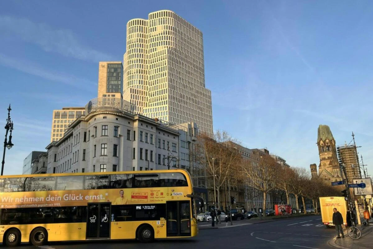 Der Büroturm Upper West in Berlin war der Deutschland-Sitz der Signa