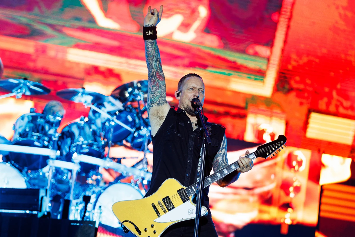 Michael Poulsen von Volbeat beim Nova Rock 2022