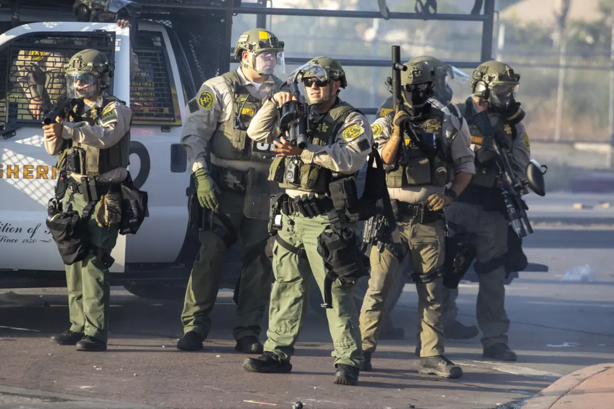 Sicherheitskräfte in Los Angeles