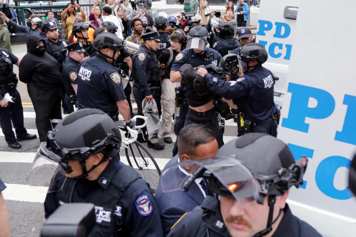 Bei den Protesten in NYC kam es zu Festnahmen