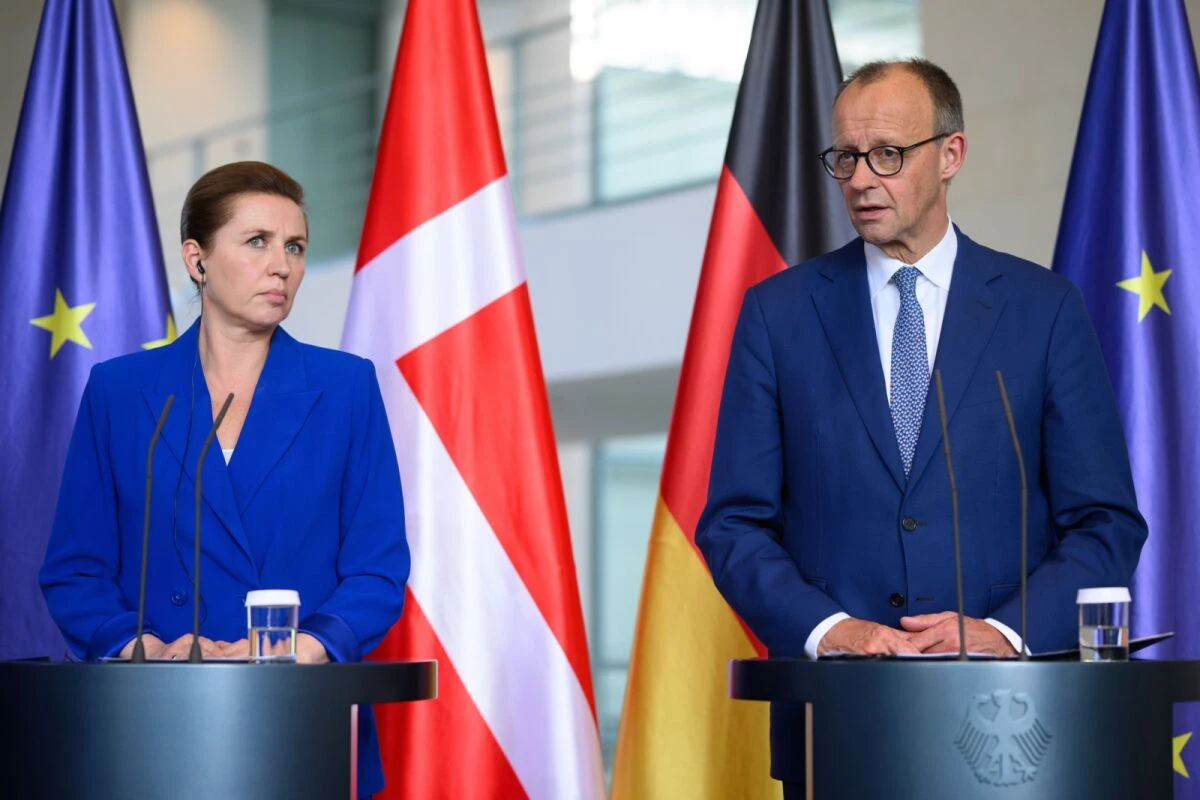 Dänische Regierungschefin Frederiksen und deutscher Bundeskanzler Merz