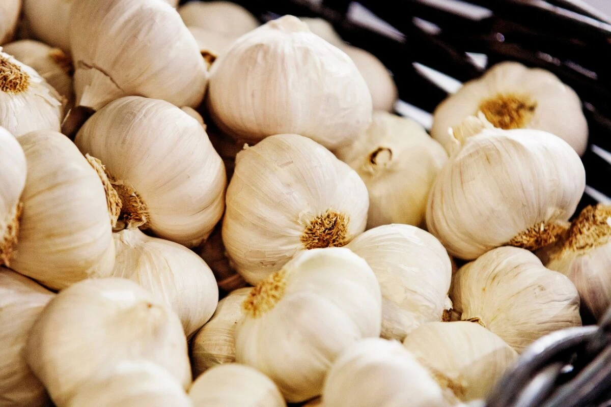 Frisches Obst, Gemüse und Kräuter schwächen den Knoblauchgeruch ab