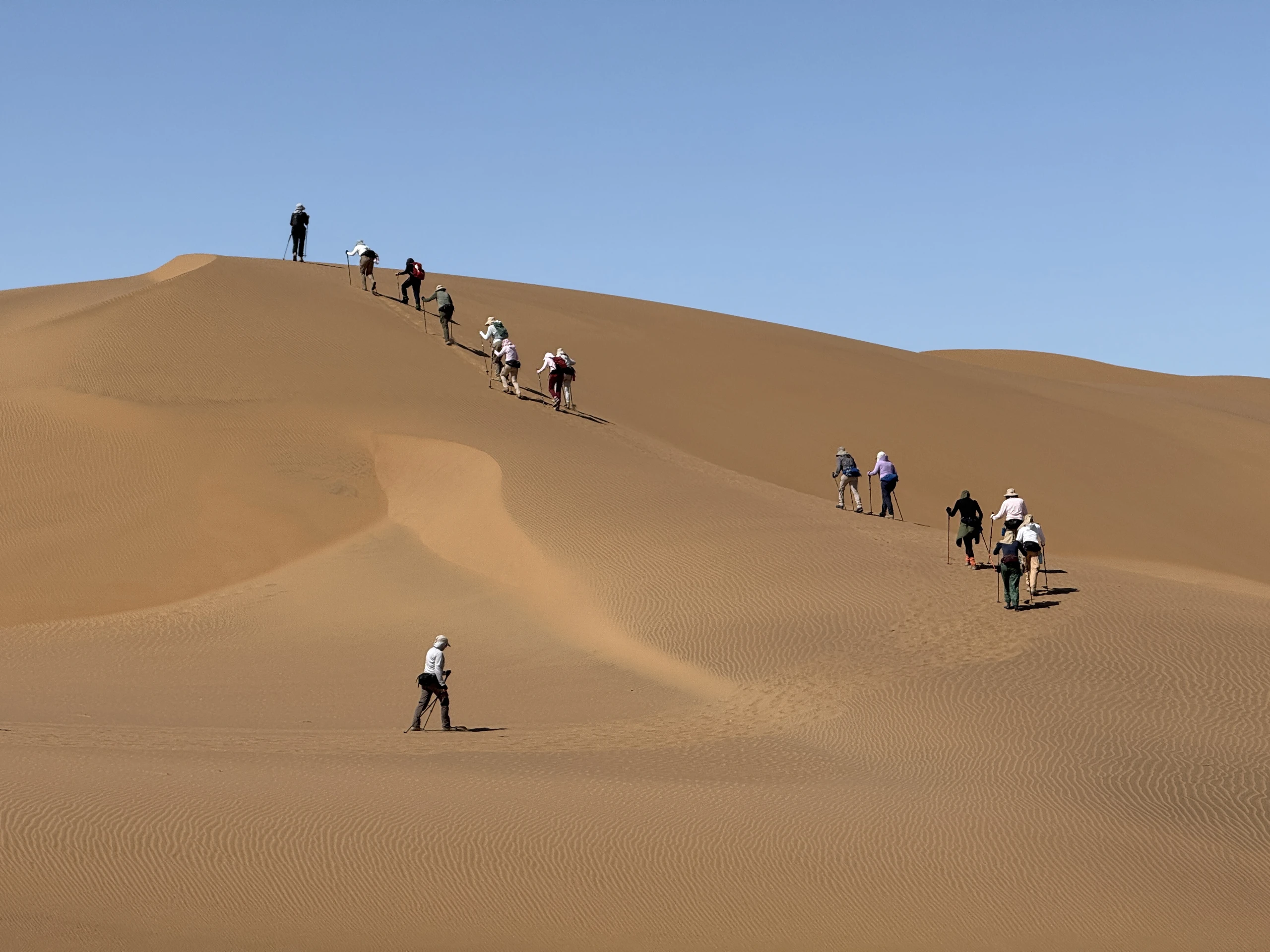 Dünen der Namib und Menschen