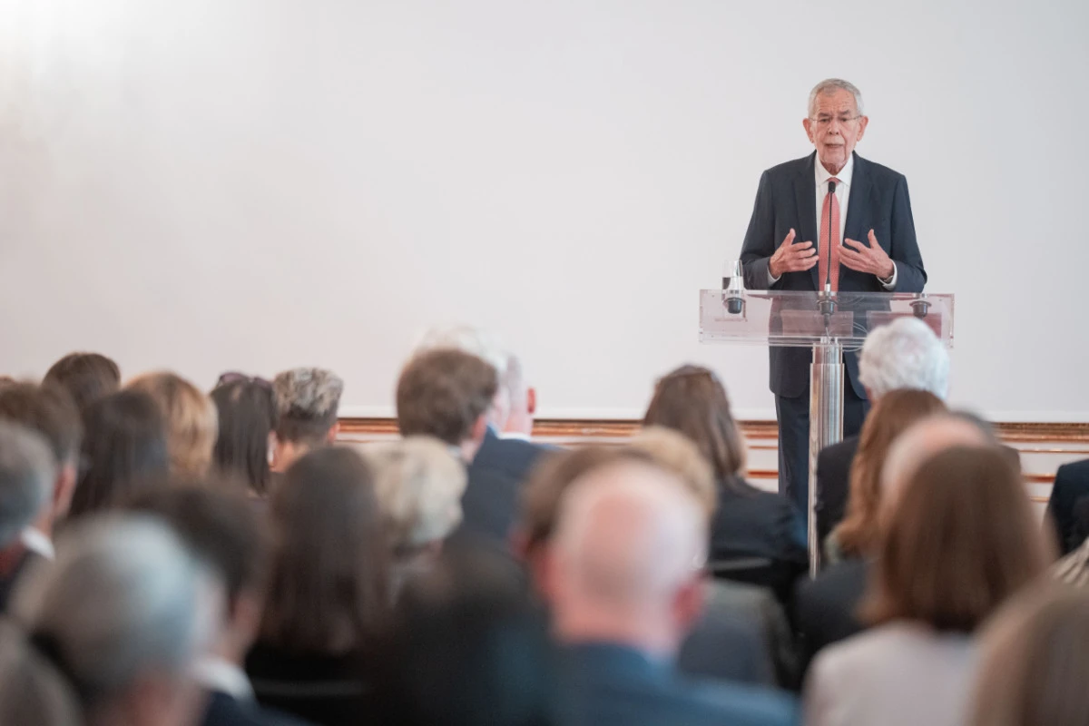Präsident Van der Bellen bei der Preisverleihung