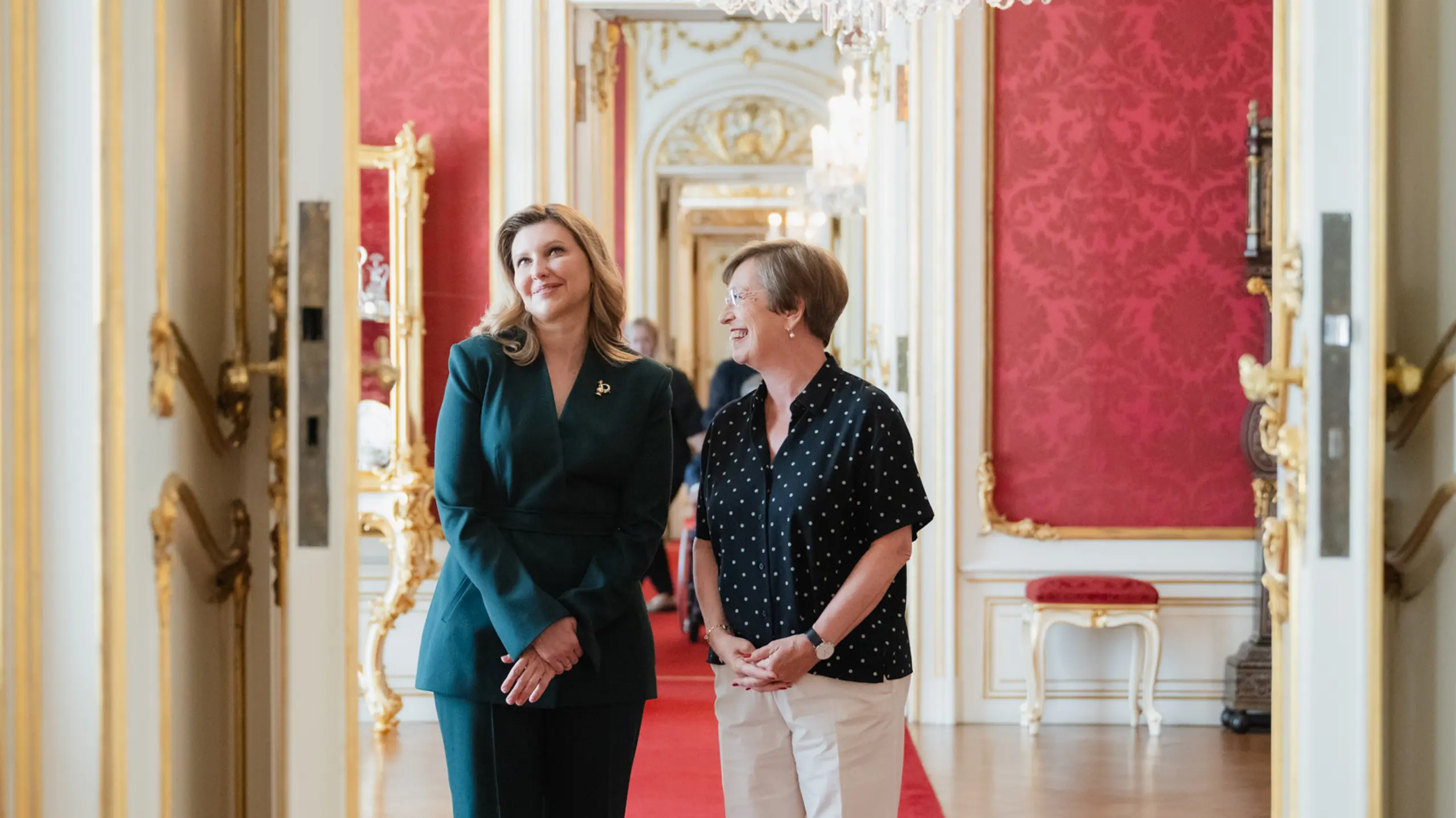 Olena Selenska, First Lady der Ukraine & Doris Schmidauer, First Lady Österreich