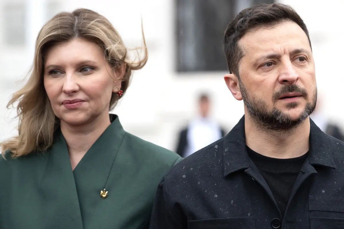 Wolodymyr Selenskyj und seine Frau Olena Selenska in Wien