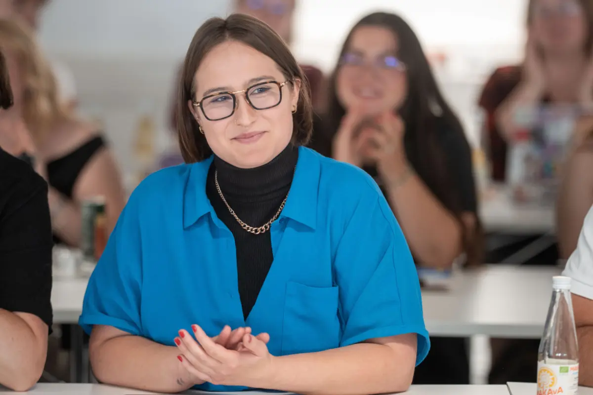 Die neue ÖH-Vorsitzende Selina Wienerroither (VSStÖ)
