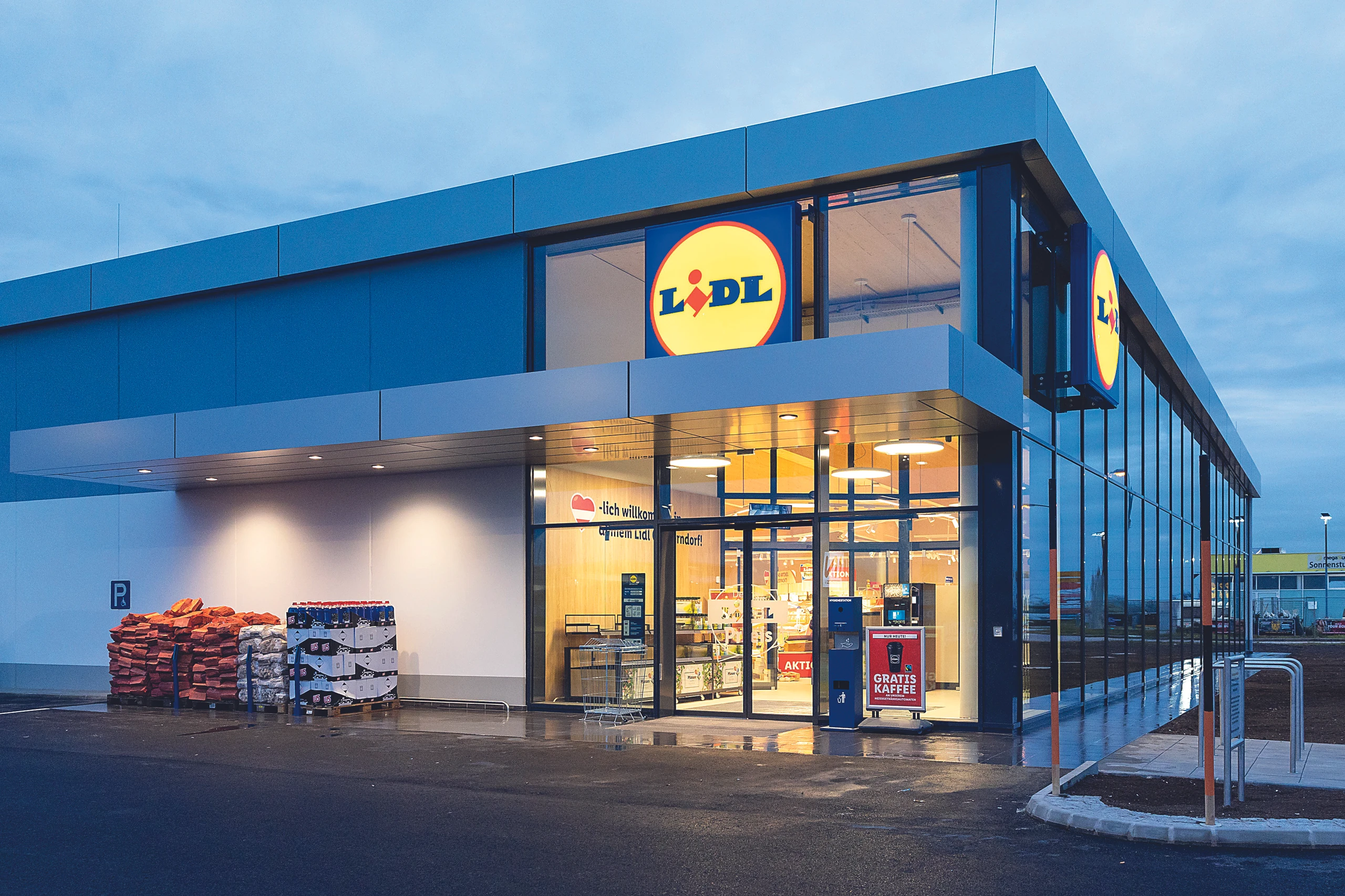 Eine Filiale der Diskont-Supermarktkette Lidl