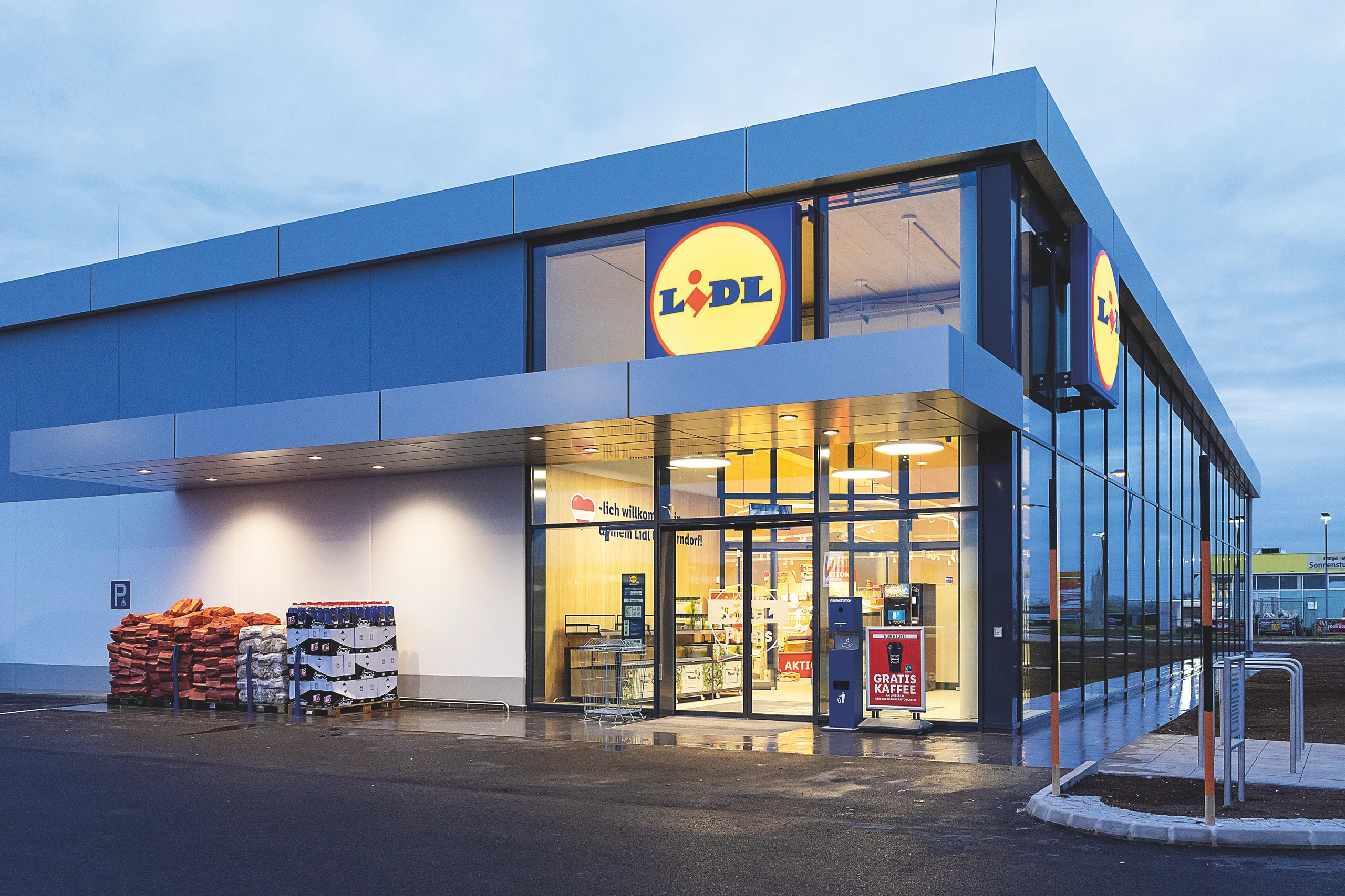Eine Filiale der Diskont-Supermarktkette Lidl