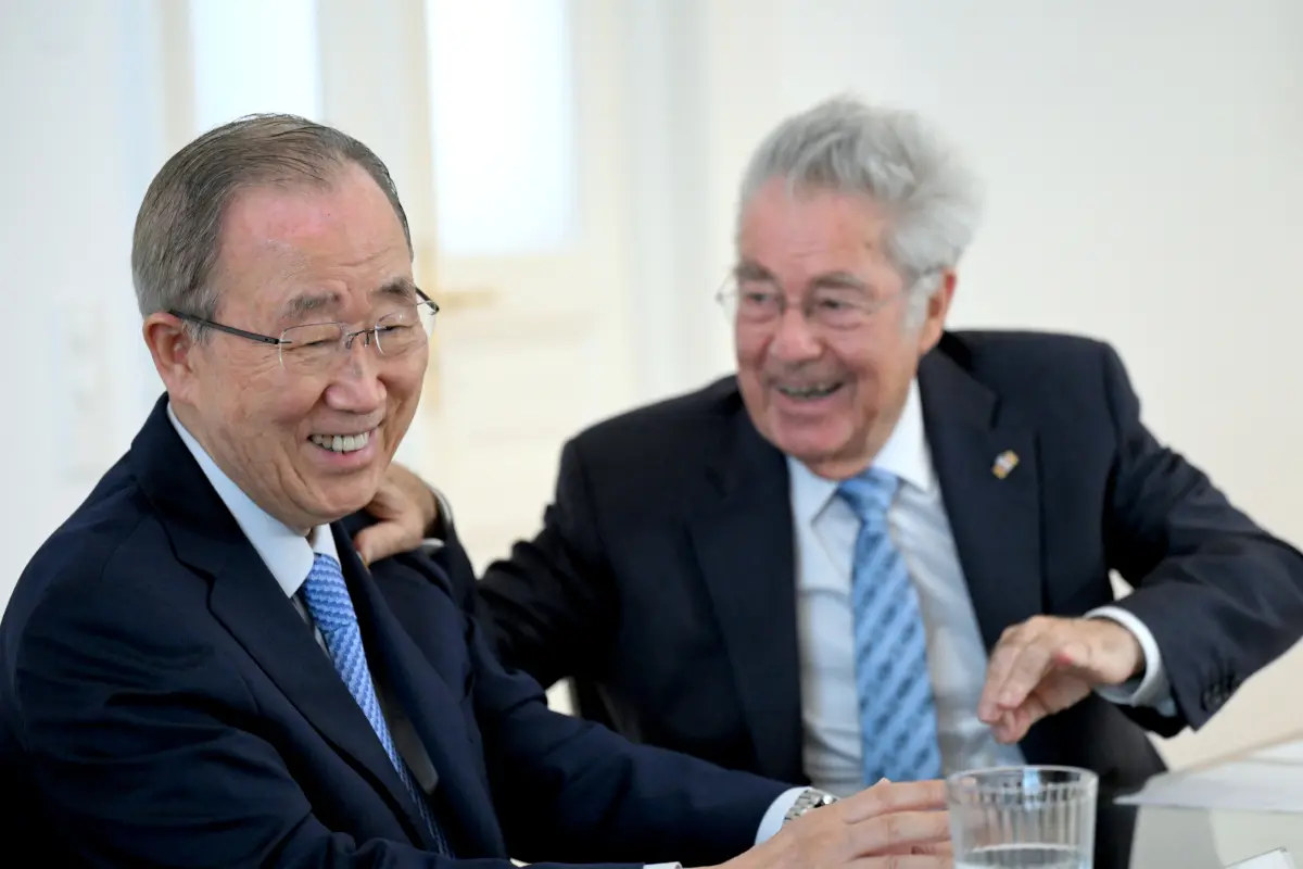 Ex-UNO General Ban Ki-moon mit Alt-BP Heinz Fischer