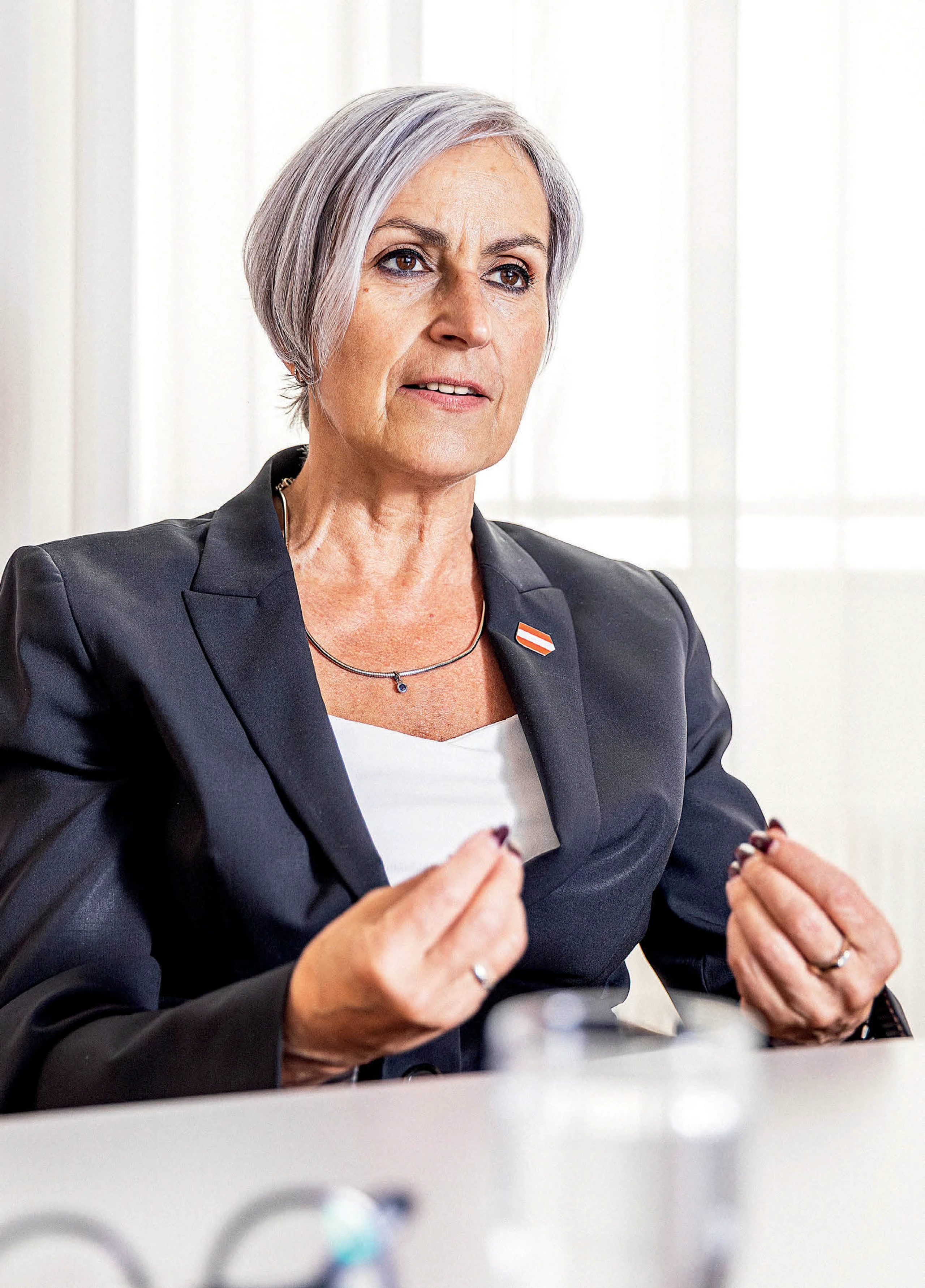 Justizministerin Anna Sporrer (SPÖ) im Interview mit trend.