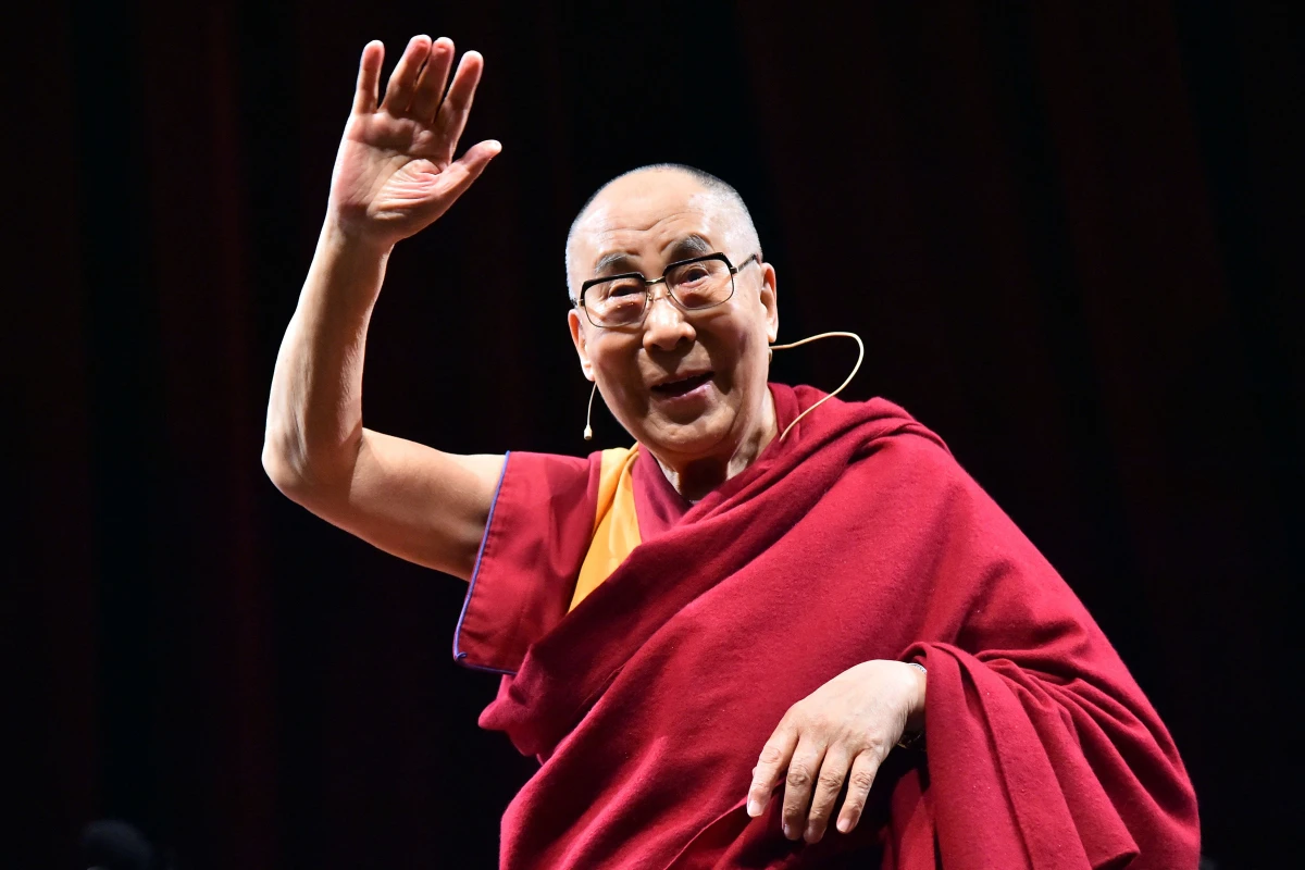 Der Dalai Lama bei einem Besuch in Mailand 2016