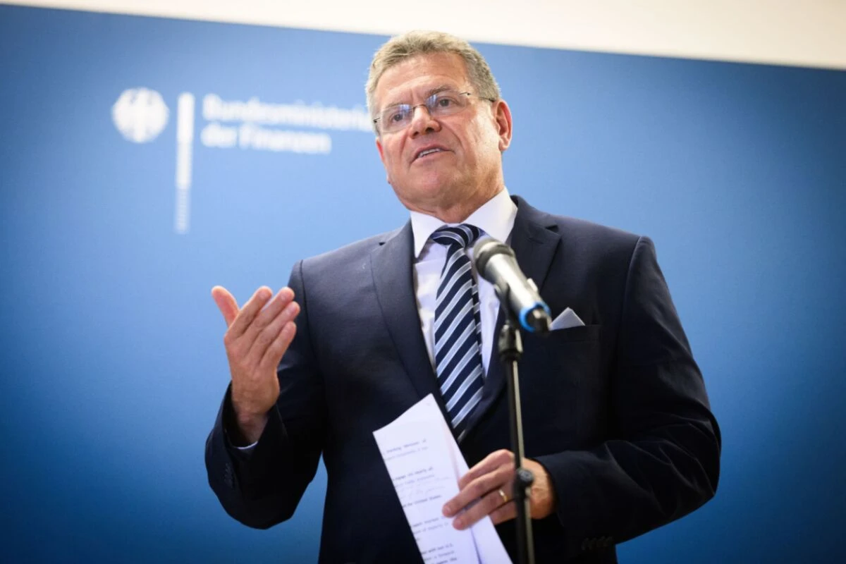 Für die EU verhandelt Handelskommissar Sefcovic