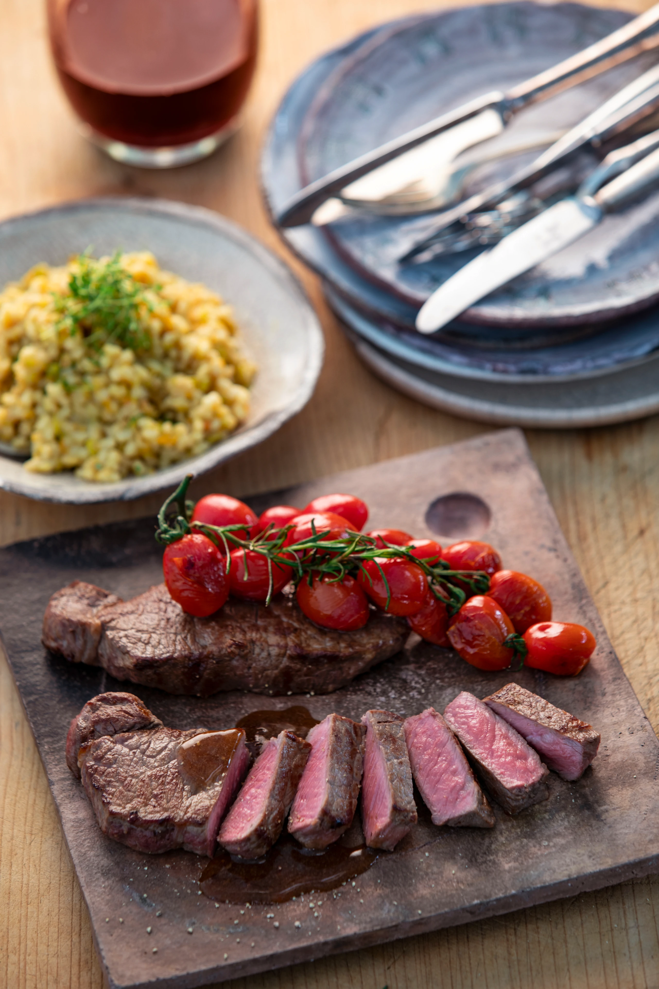 Tagliata mit Paradeisweizen