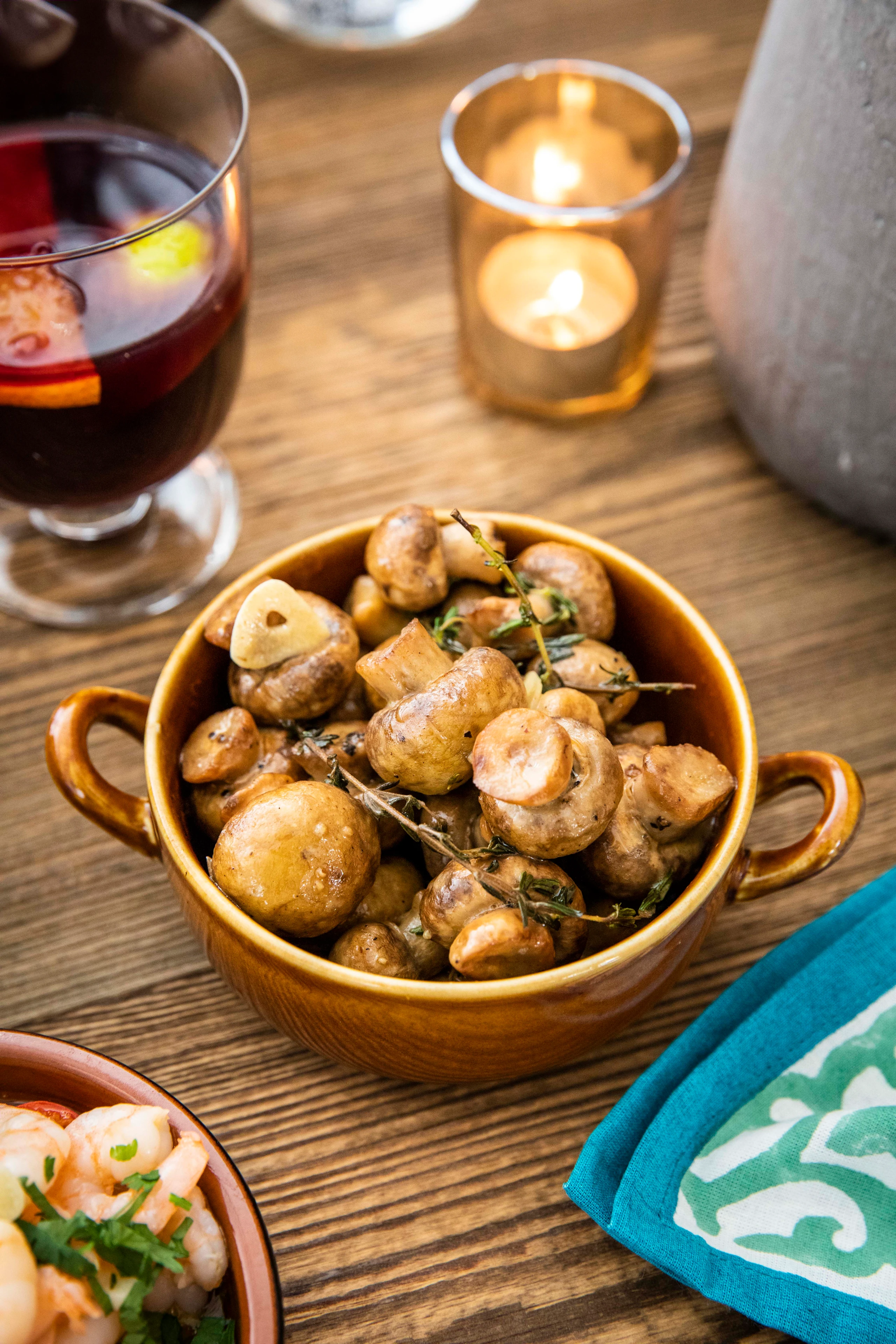 Champignons mit brauner Butter und Sherry