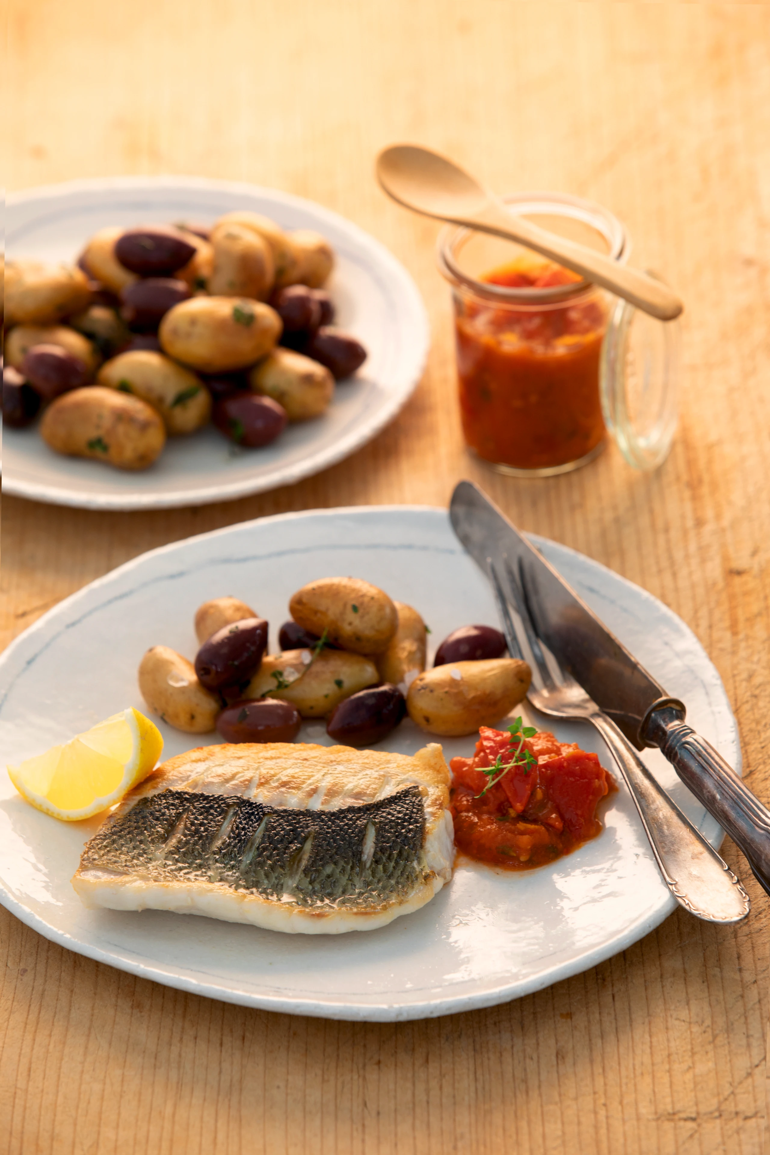 Meerwolf mit Paradeiskonfit