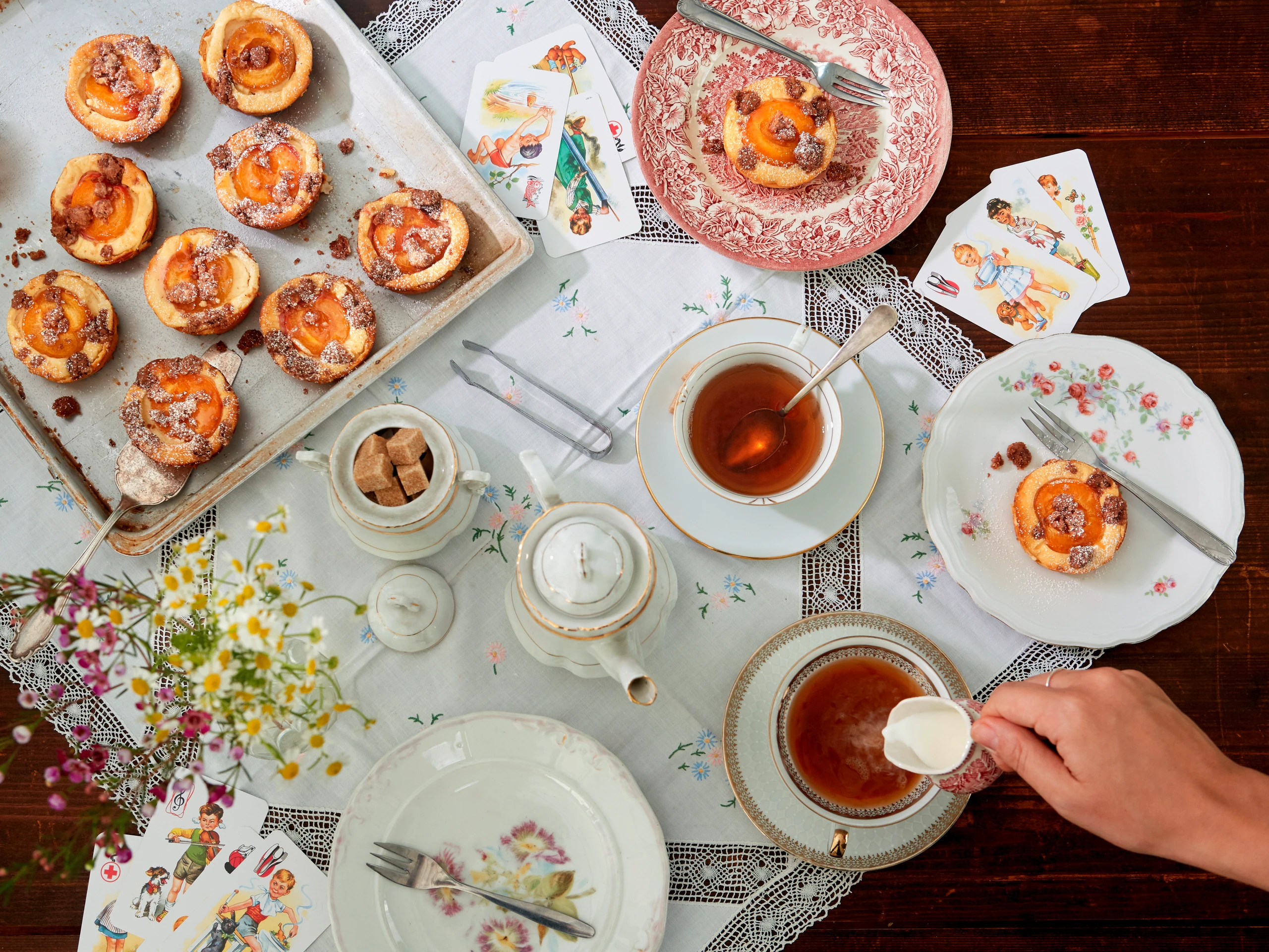 Marillenküchlein mit Schokostreusel