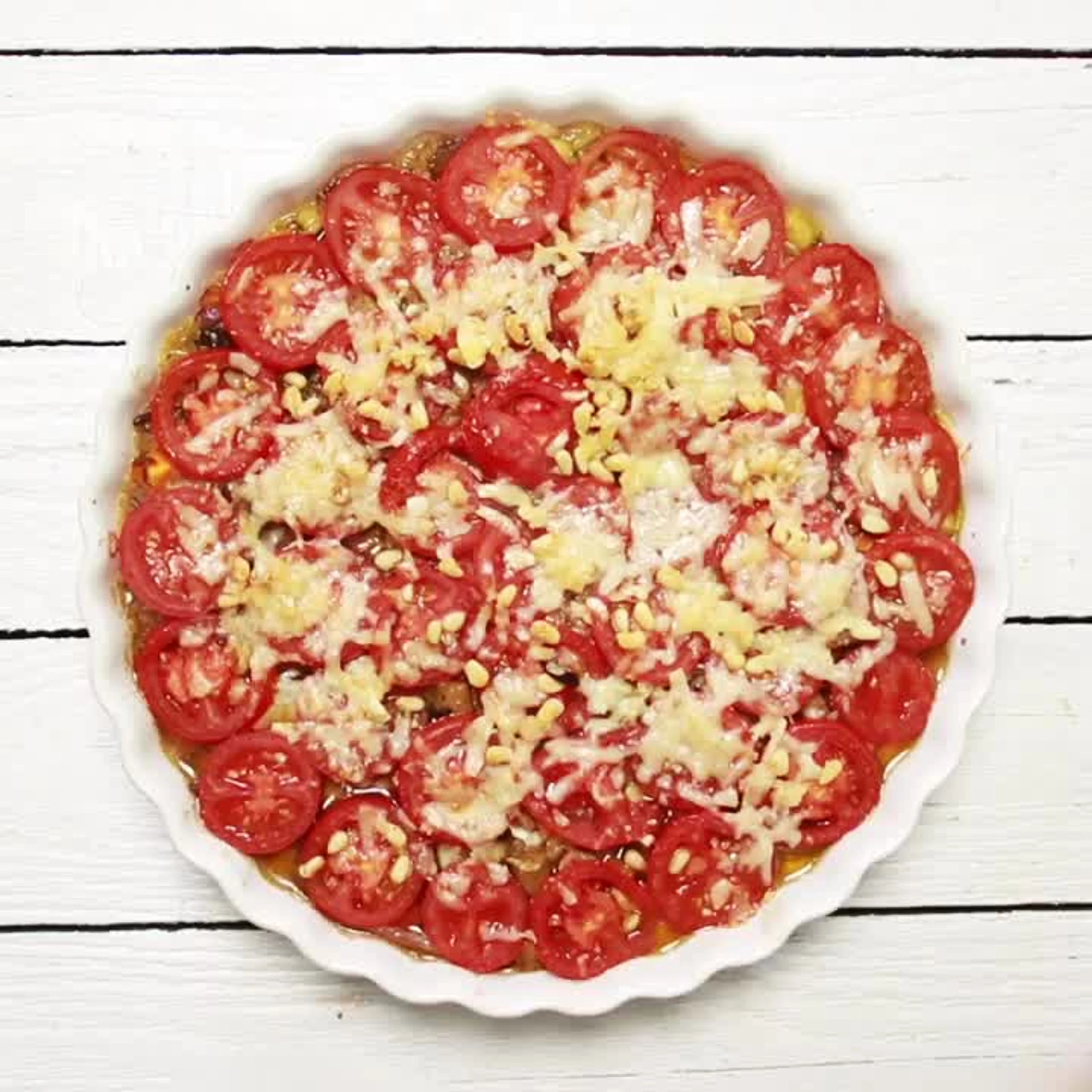 Mediterraner Reisnudelauflauf