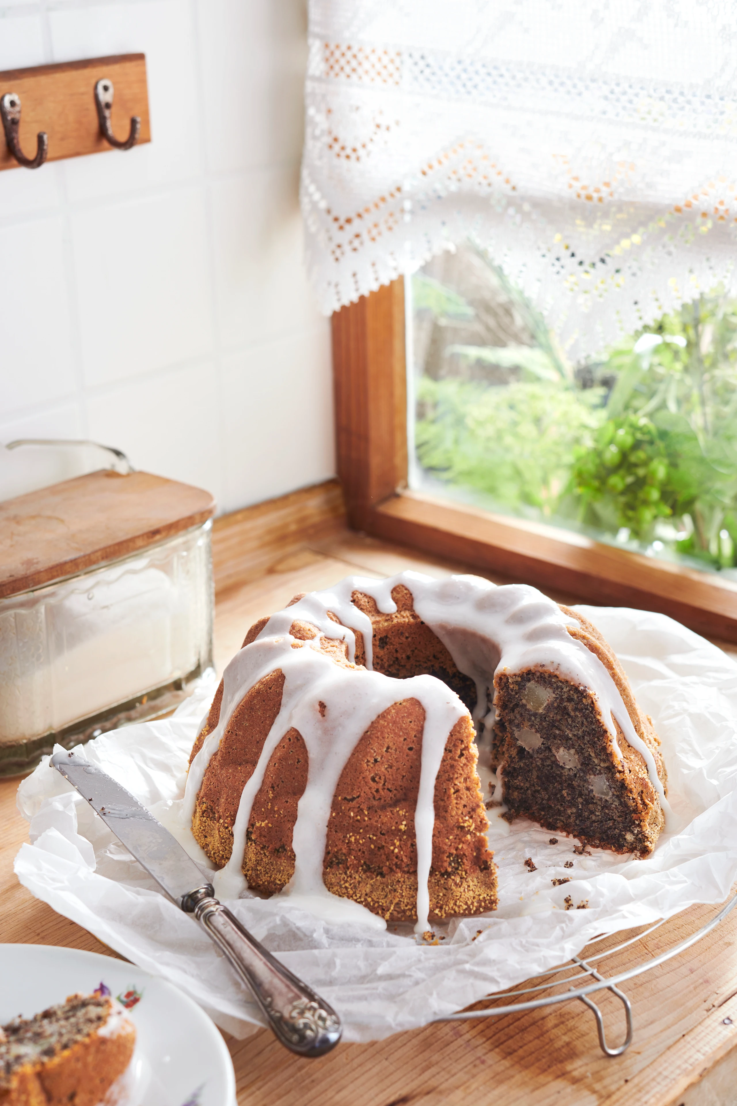 Mohngugelhupf mit Birne