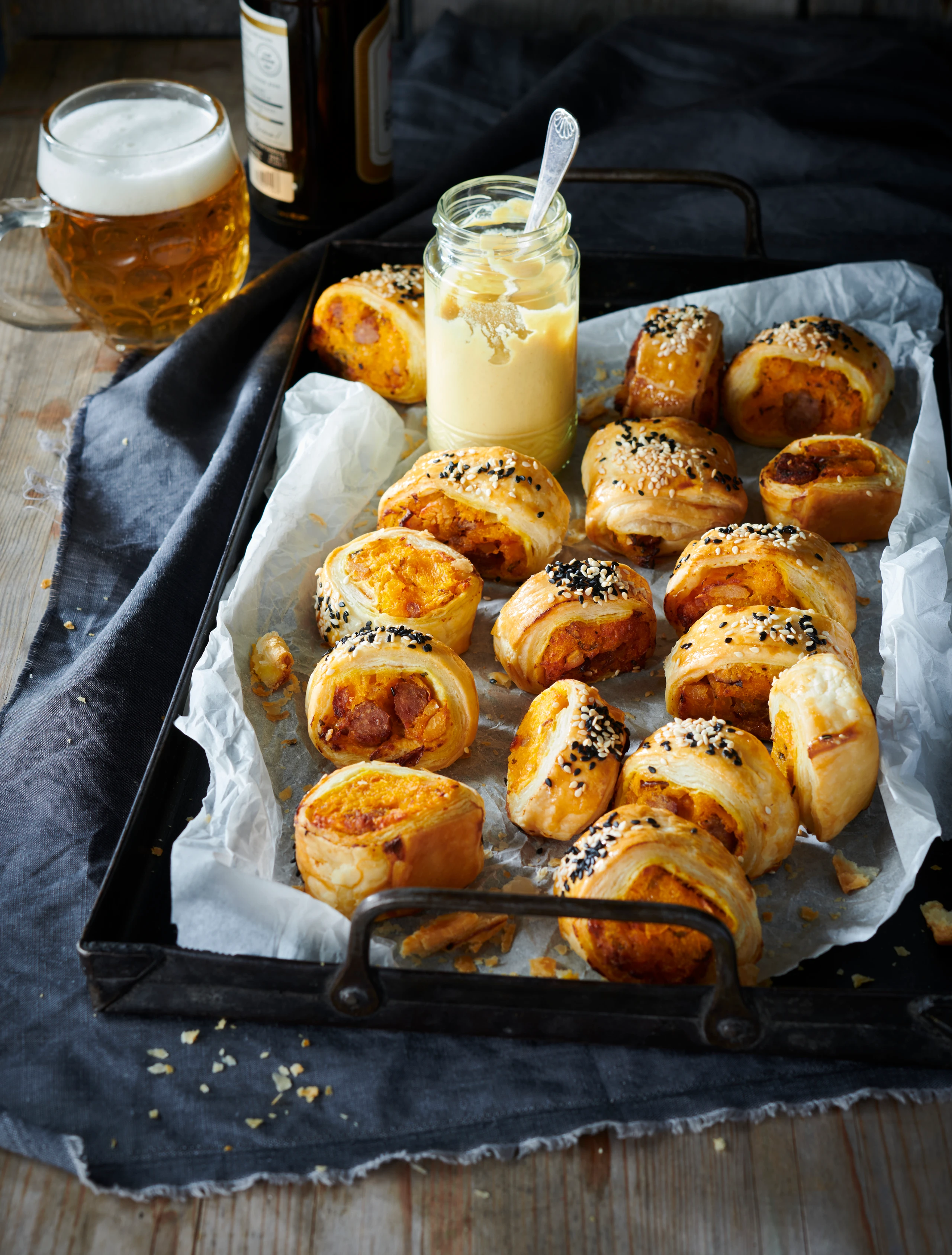 Kürbis-Maroni-Röllchen