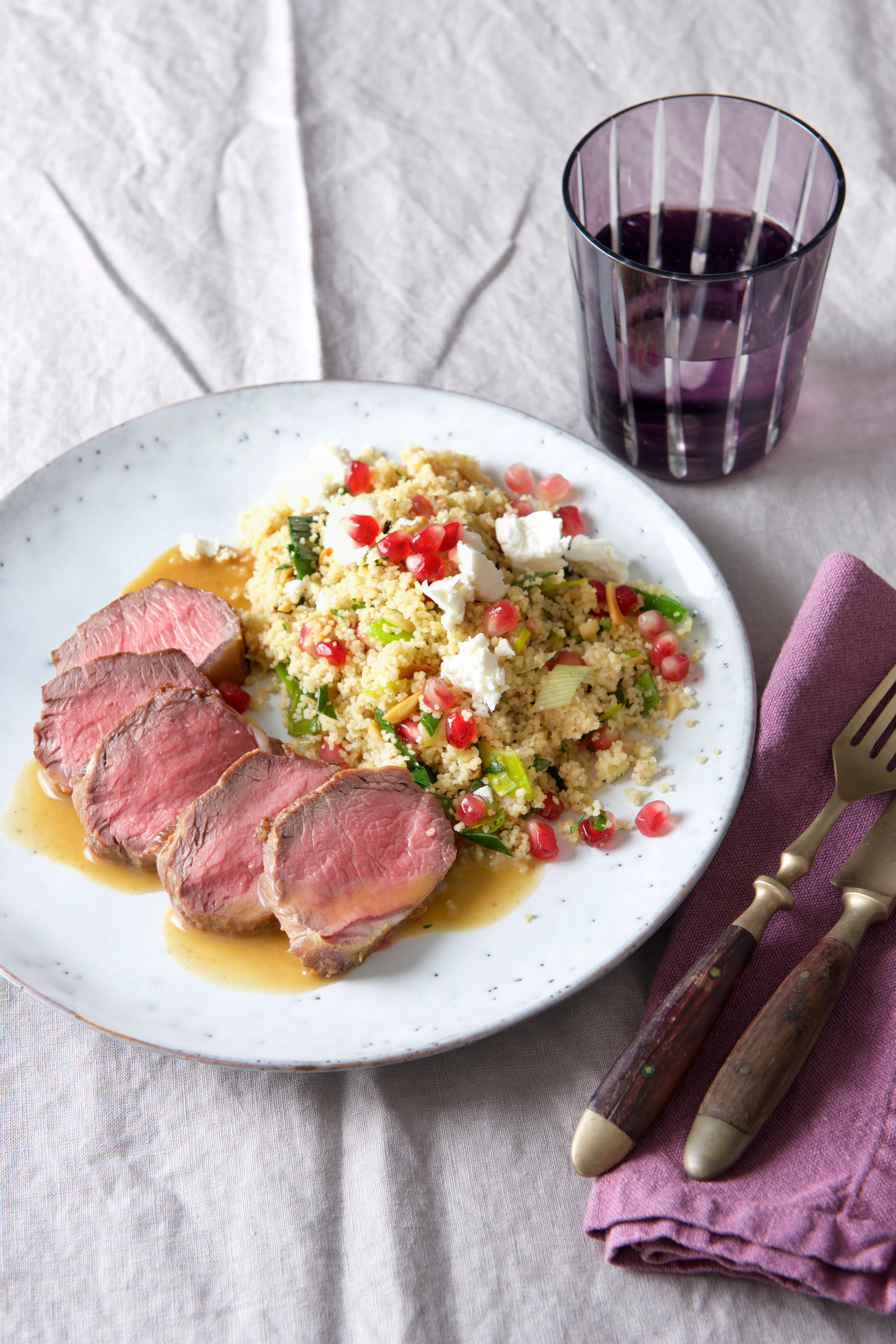 Lammfilet mit Couscous