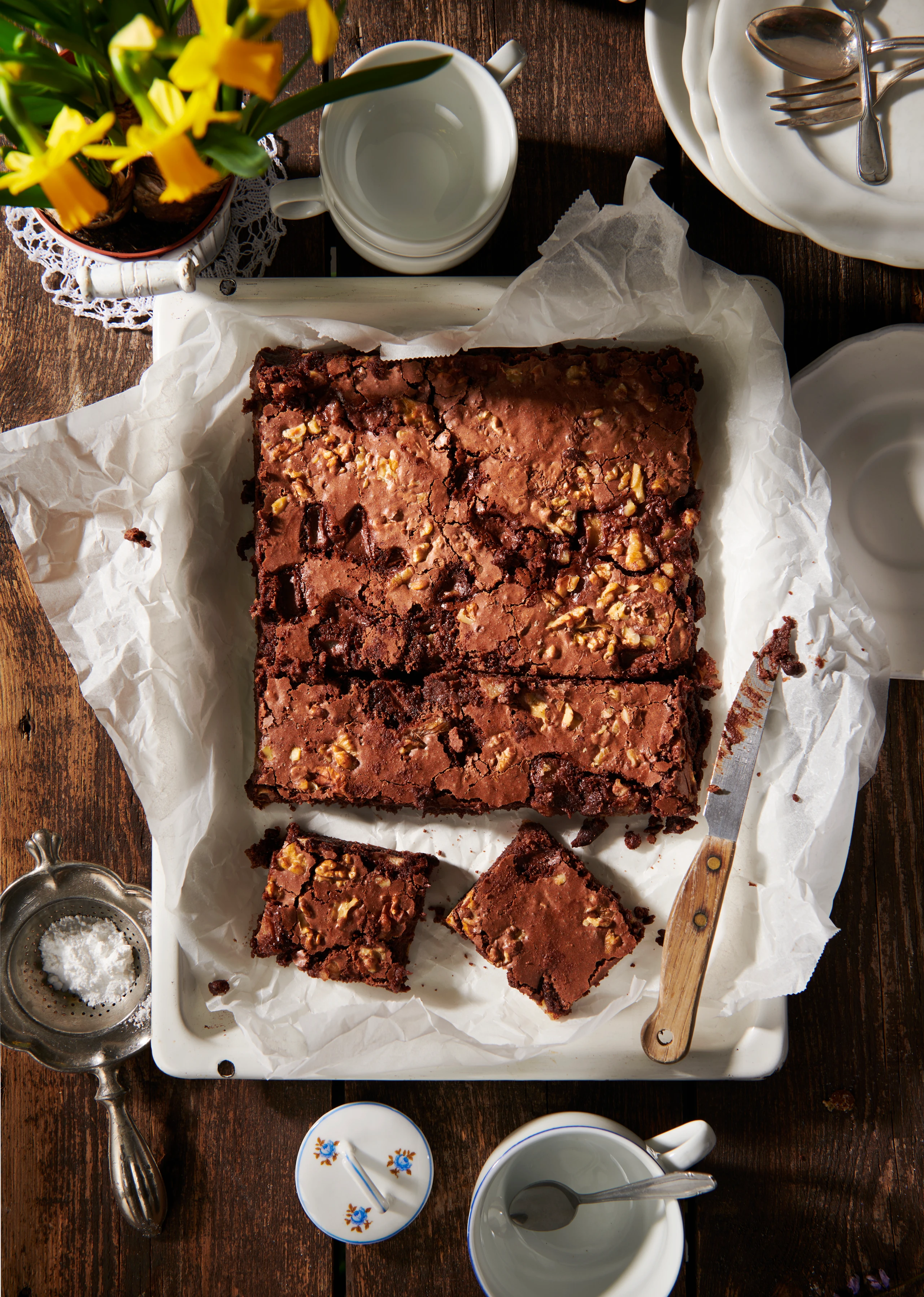 Schnelle Kuchen: Himmlische Schokoliebe mit Birne und Walnuss