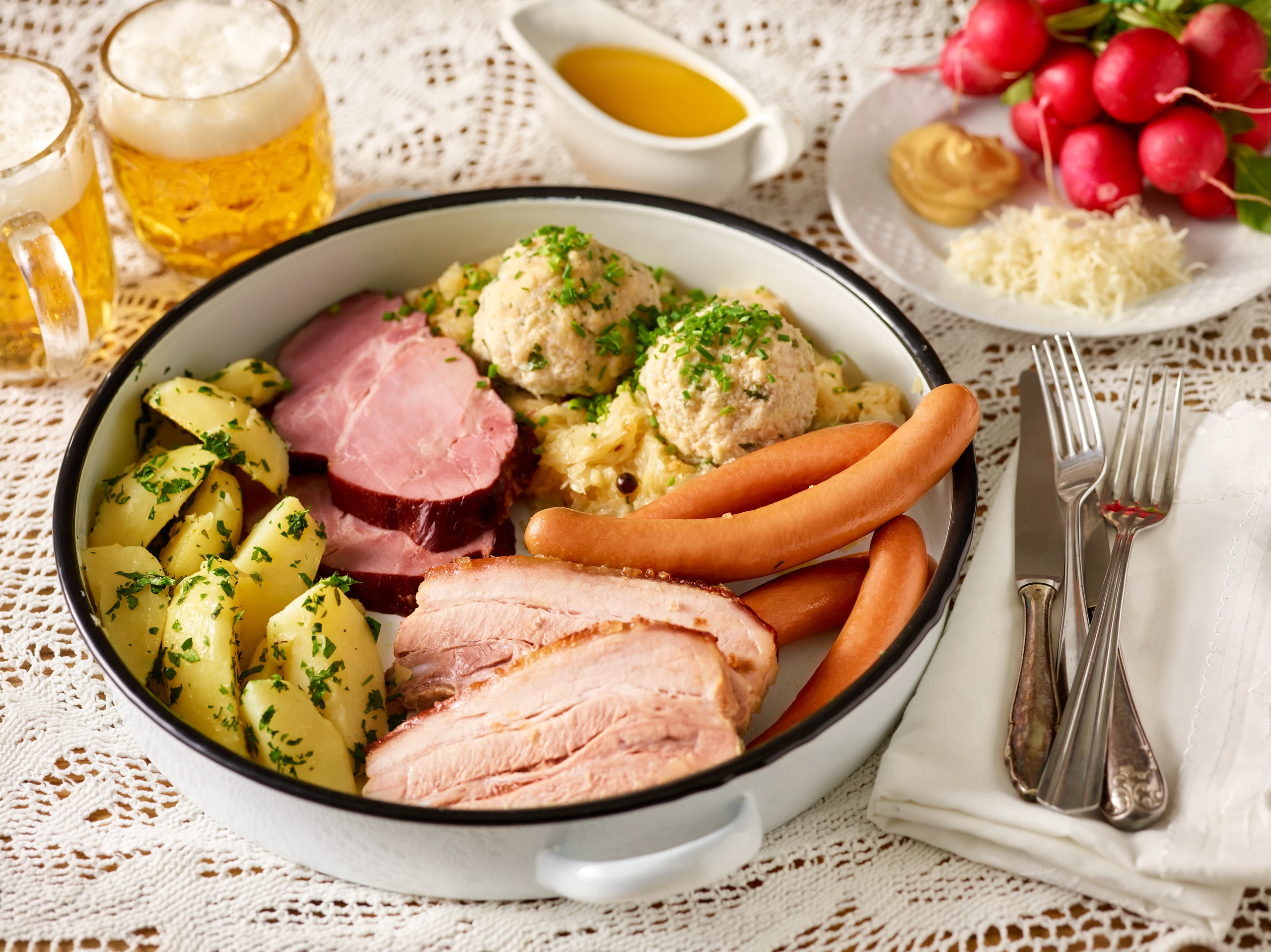 Traditionelles Weihnachtsessen in Österreich