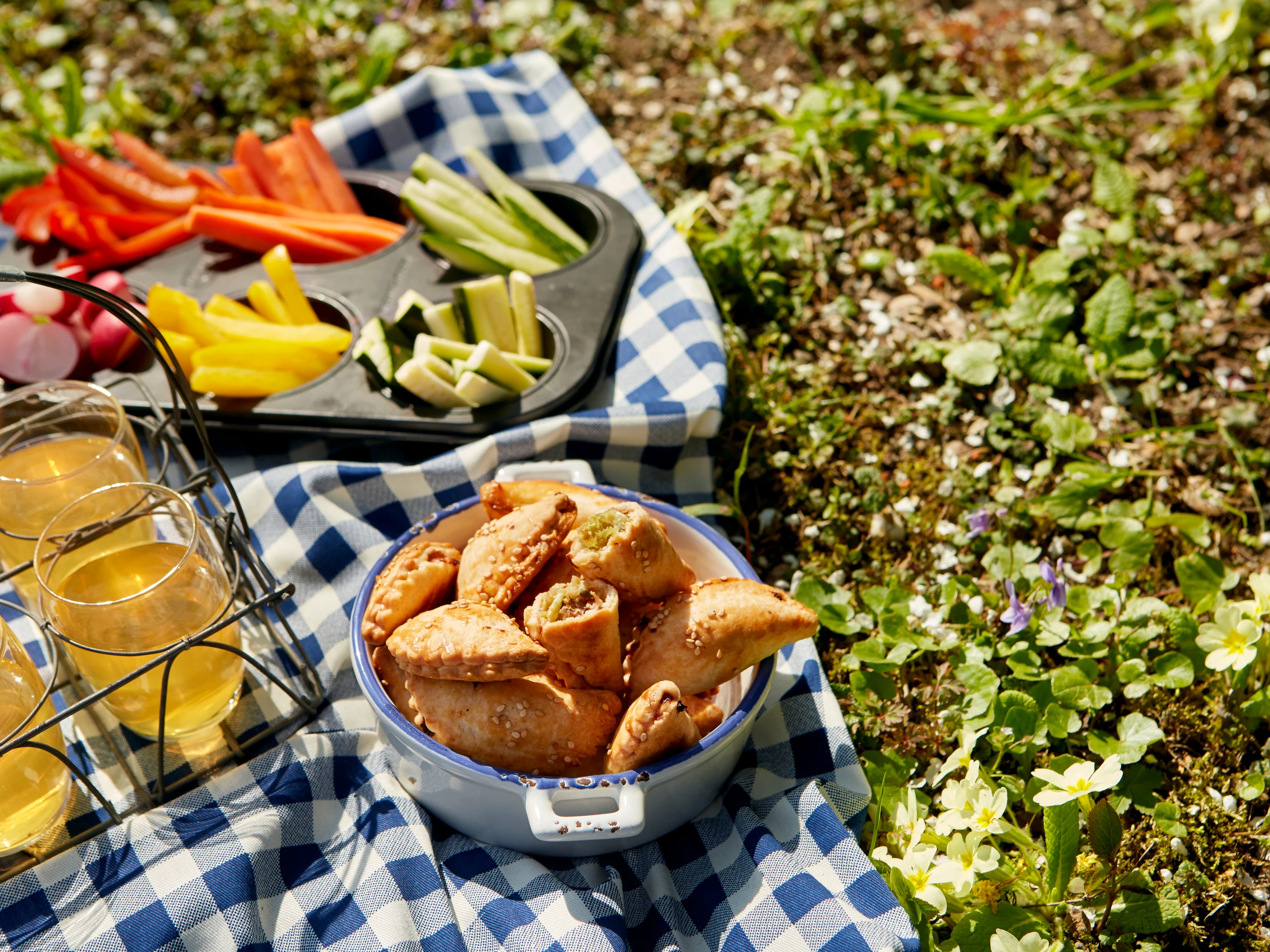 Teigtascherl mit Champignonfülle