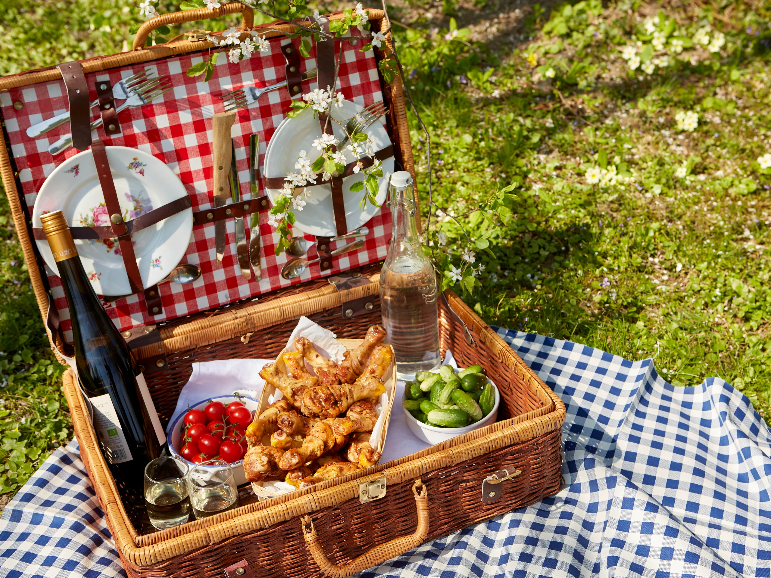 Gebratene Hühnerhaxerl