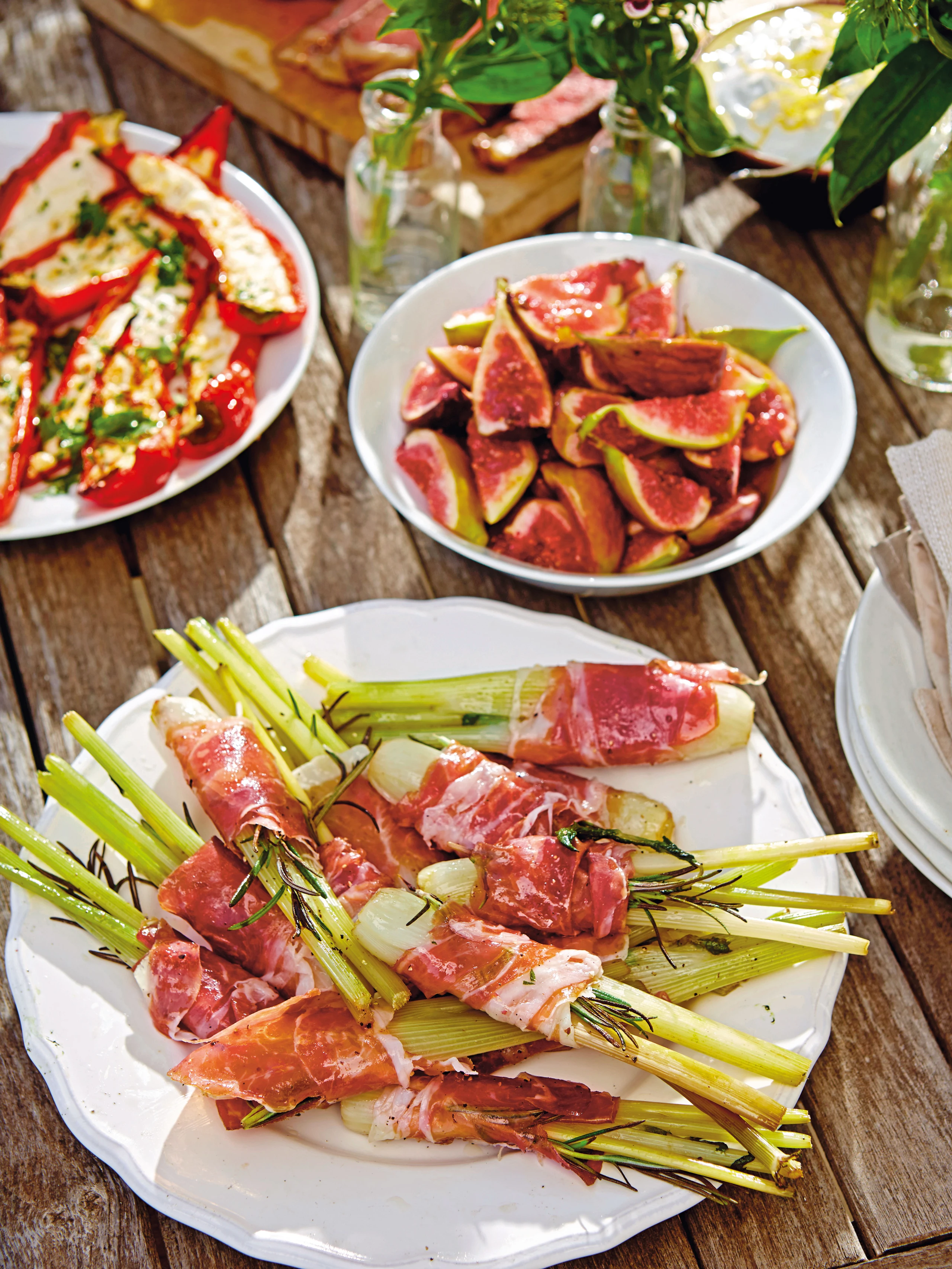 Fenchel mit Prosciutto und Feigensalat