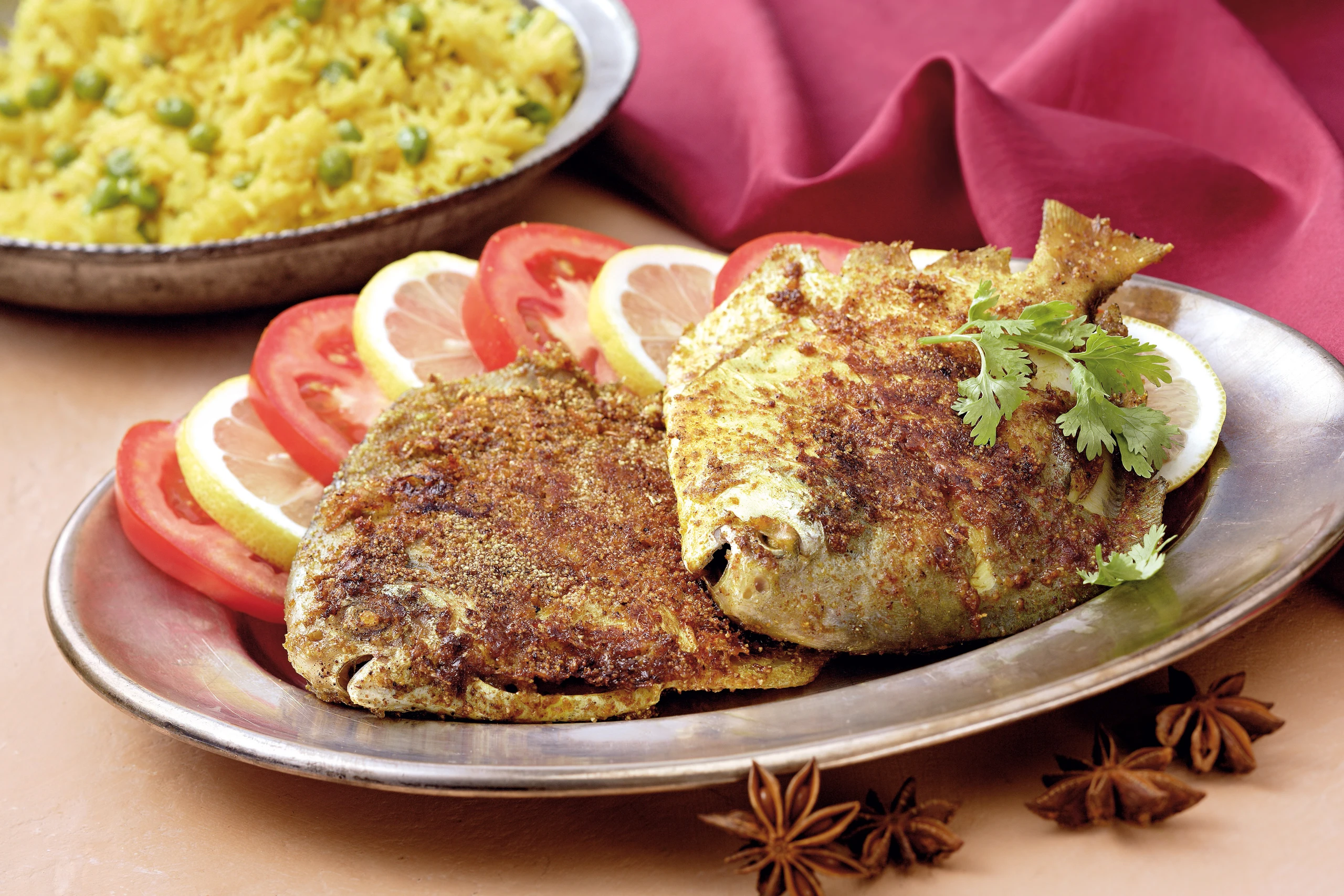 Tali Macchi: Indischer Bratfisch mit Chawal