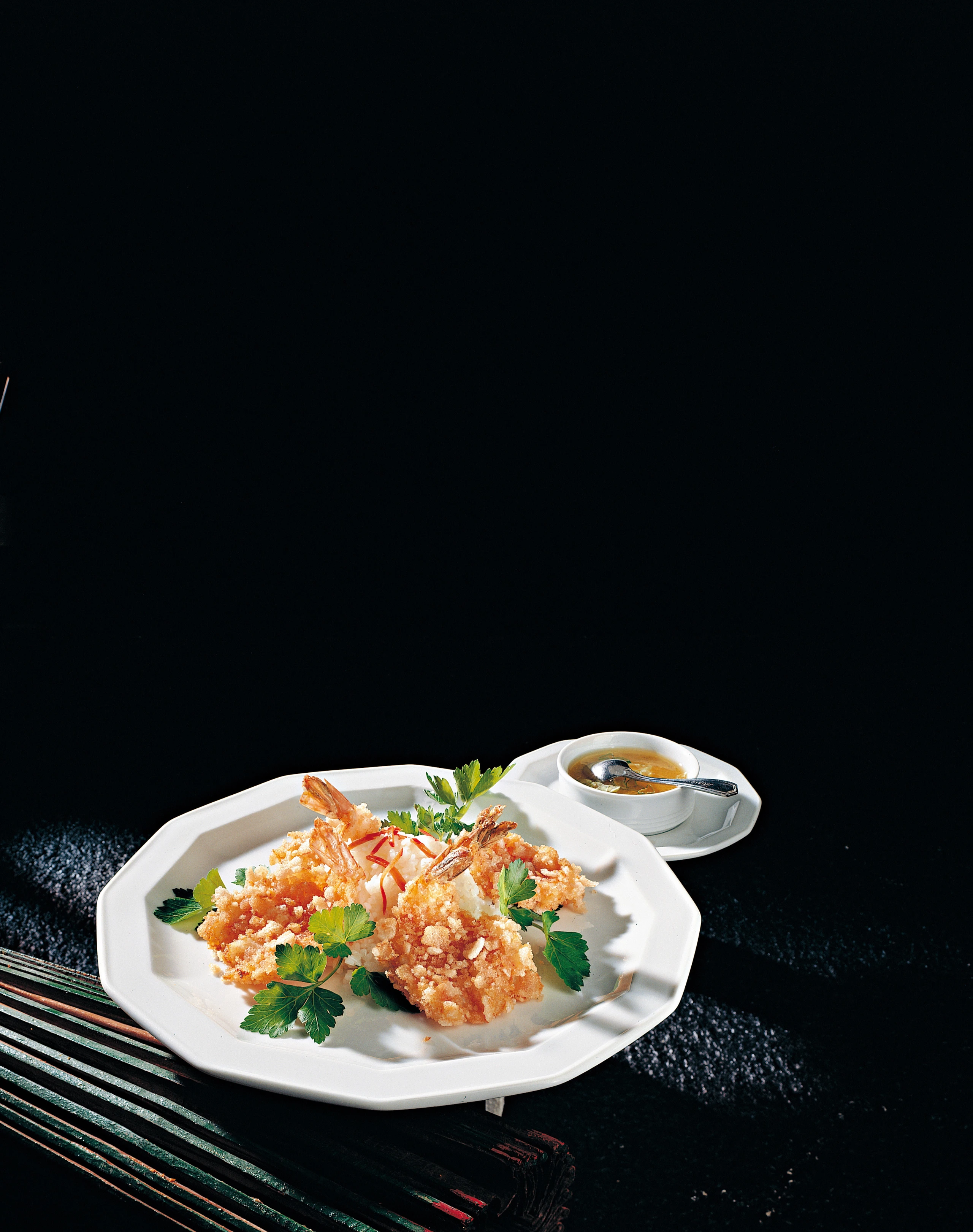 Riesengarnelen in Hummerteigkruste