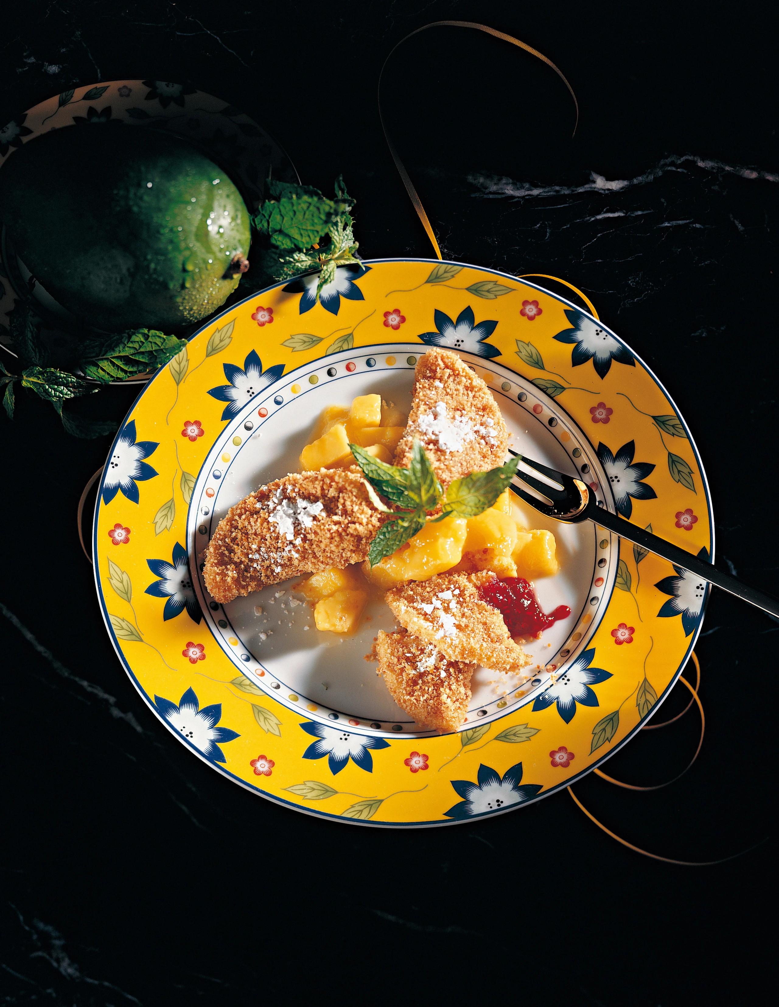 Himbeertascherl mit Butterbröseln