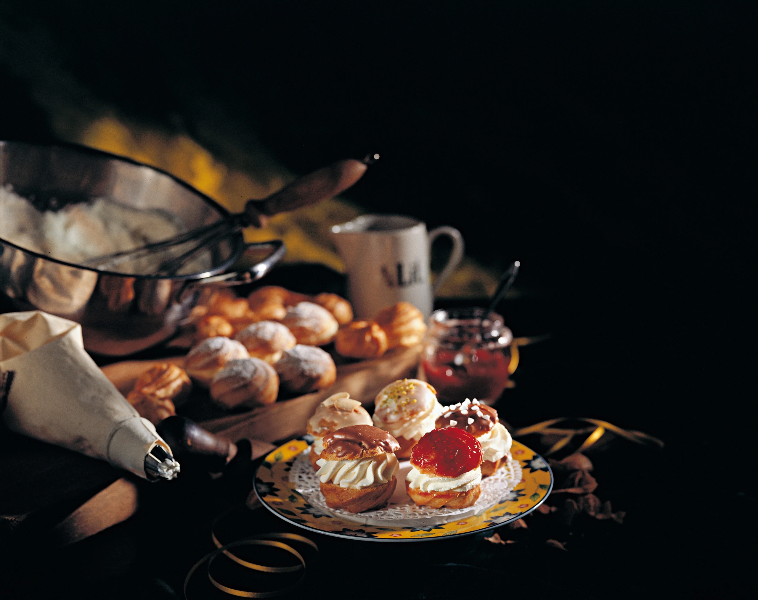 Profiteroles mit Vanillefülle