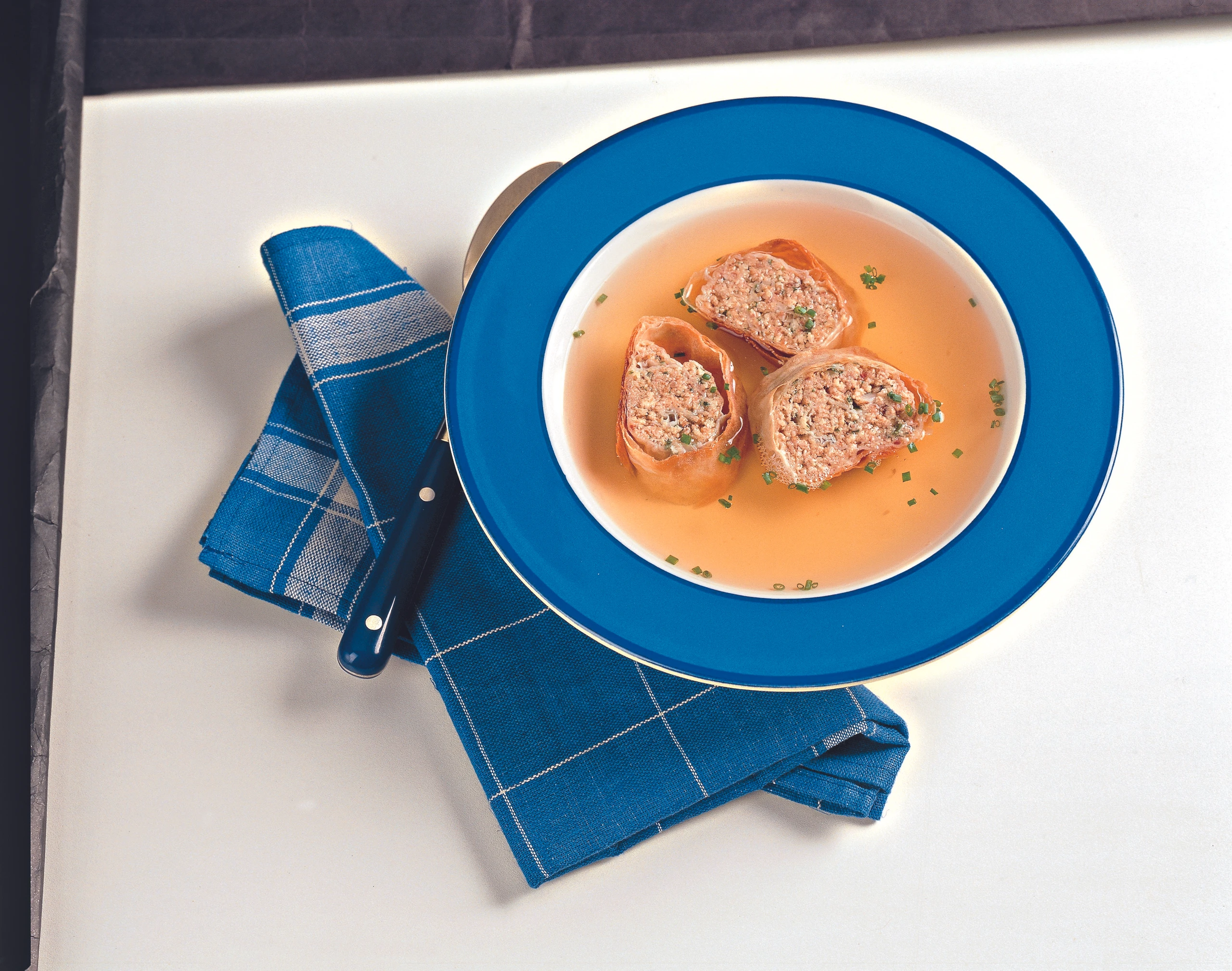 Suppeneinlage: Fleischstrudel