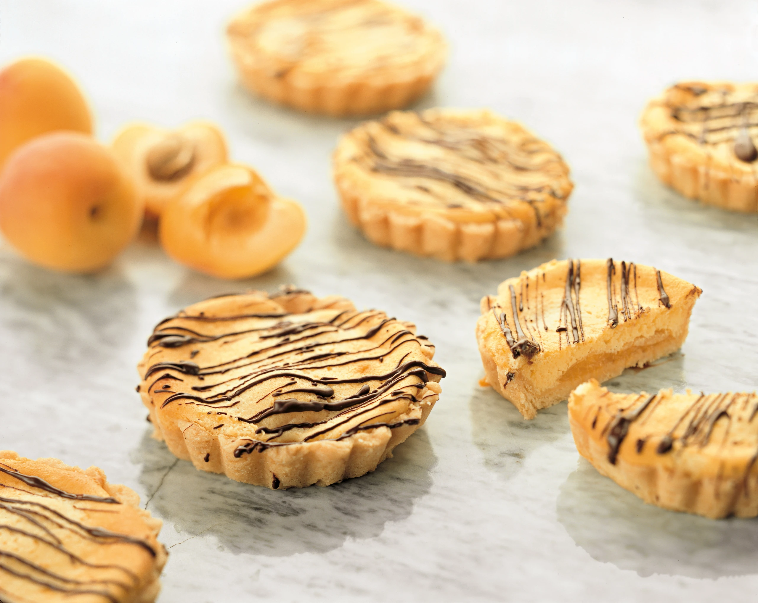 Überbackene Marillen-Topfentörtchen