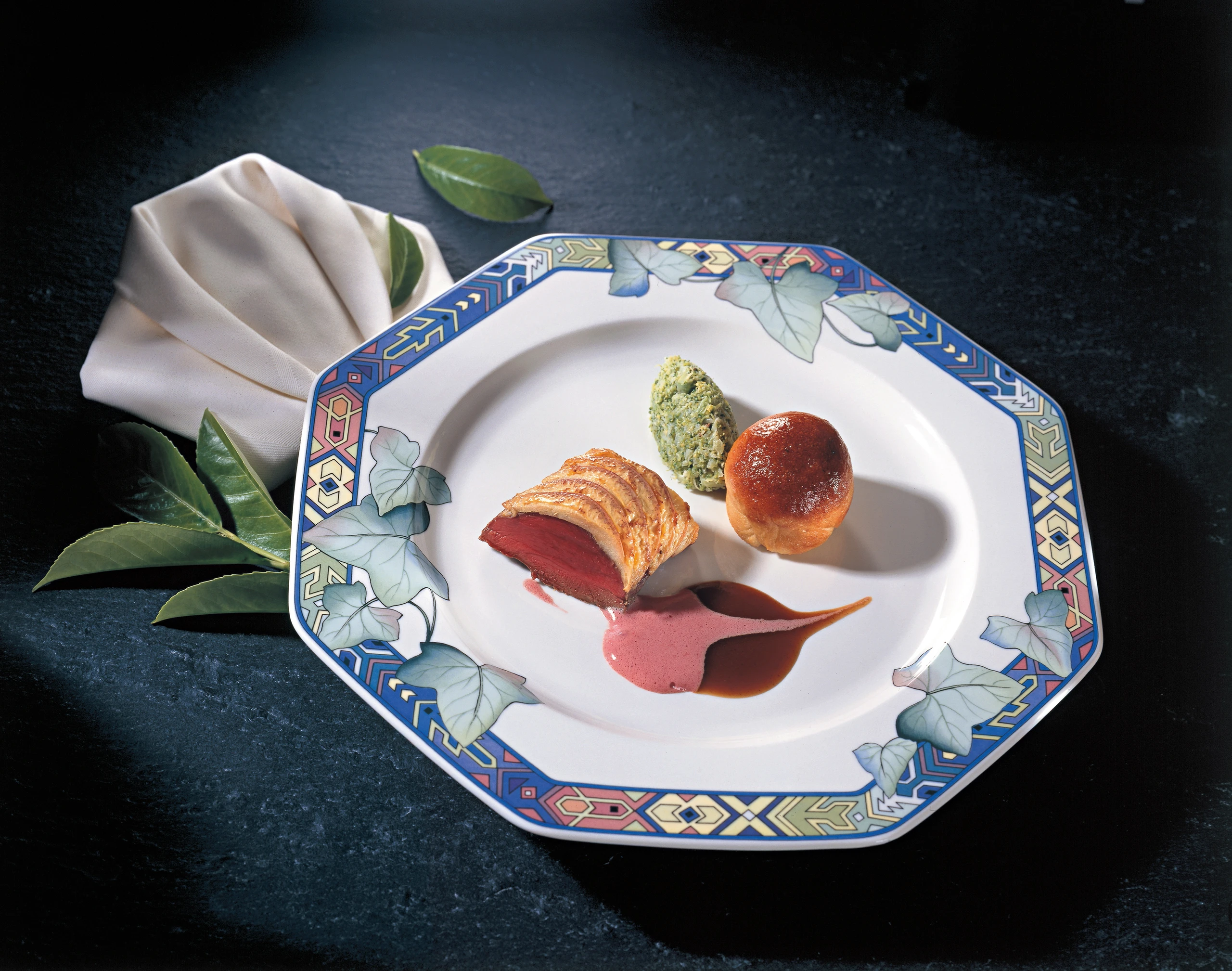 Rehrückenfilet in der Apfelkruste