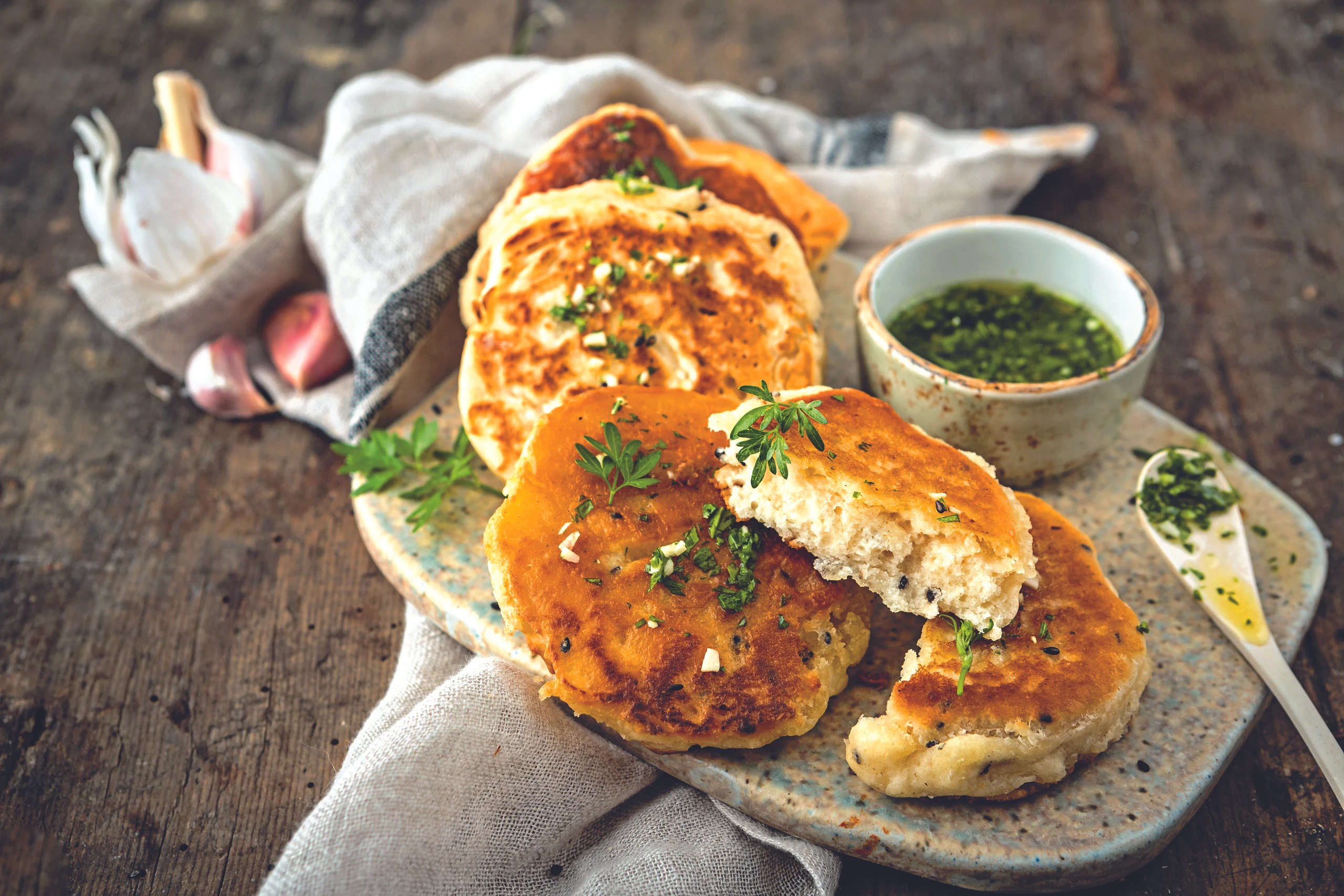 Schnelles Pfannenbrot