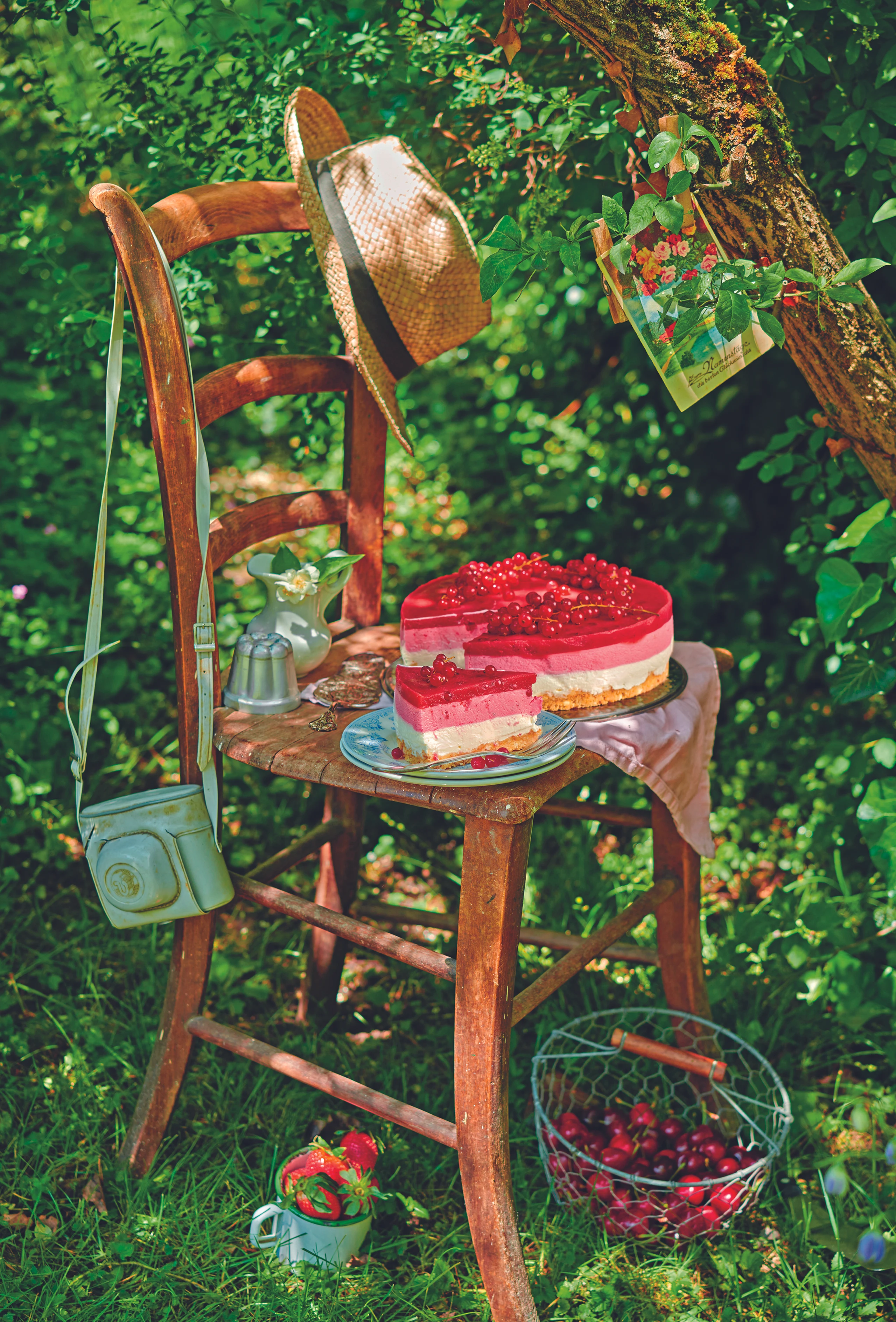 Ribisel-Schichttorte mit Joghurt