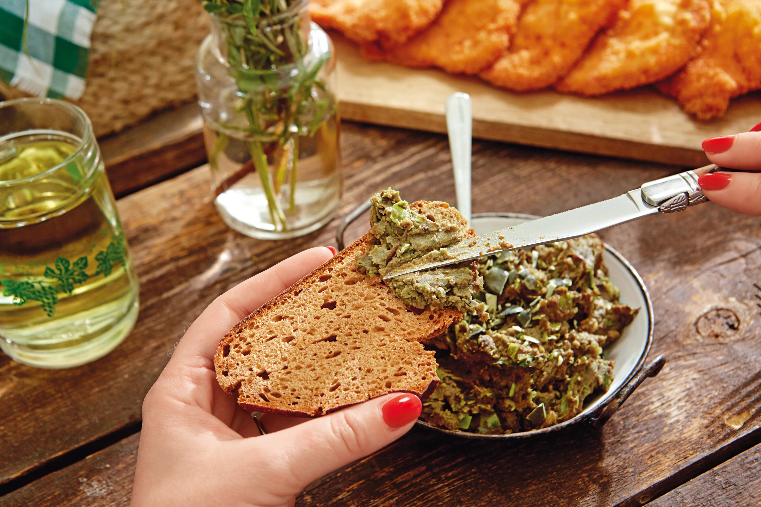 Käferbohnen-Aufstrich mit Kernöl