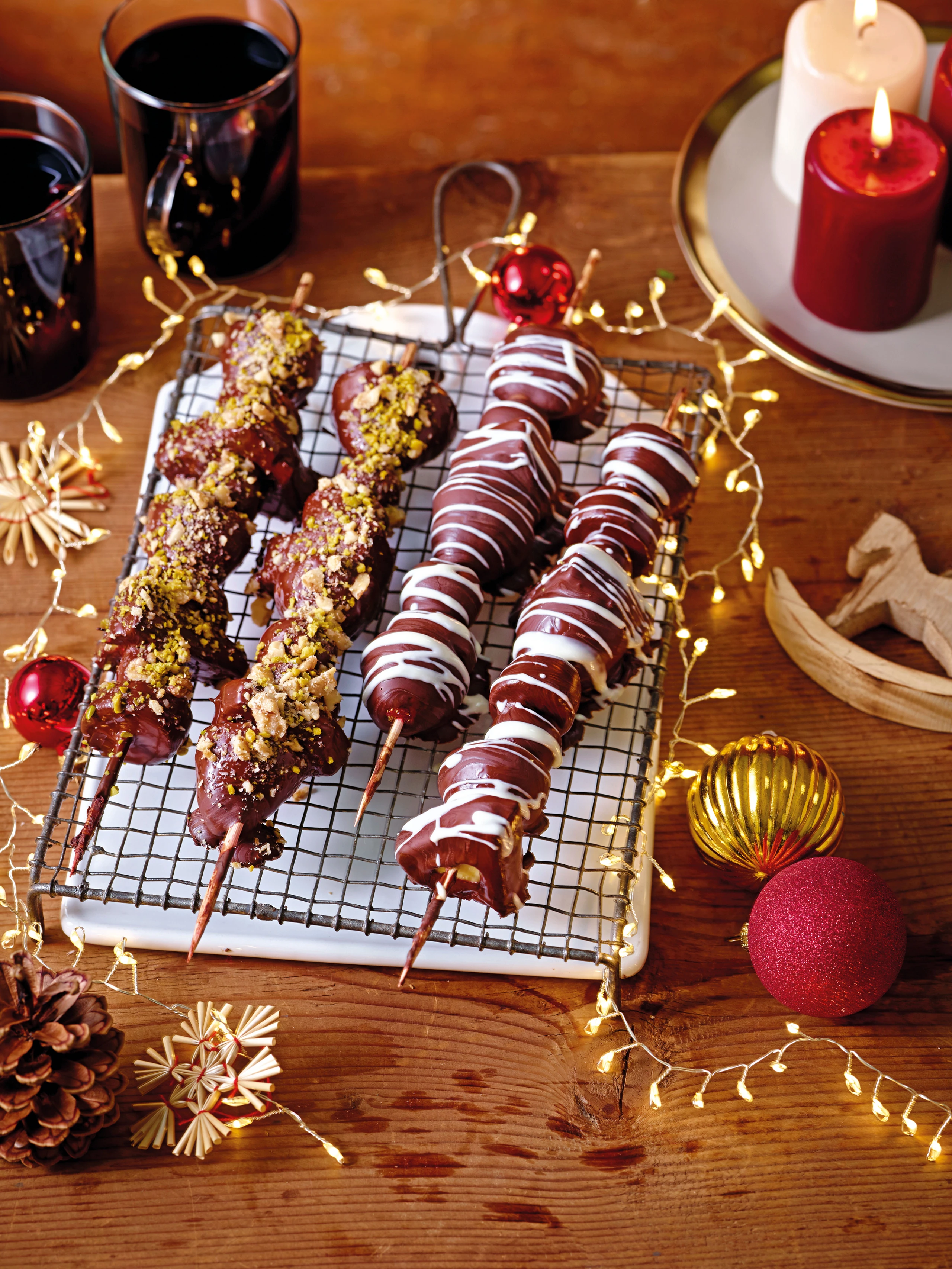 Schoko-Früchtespieße