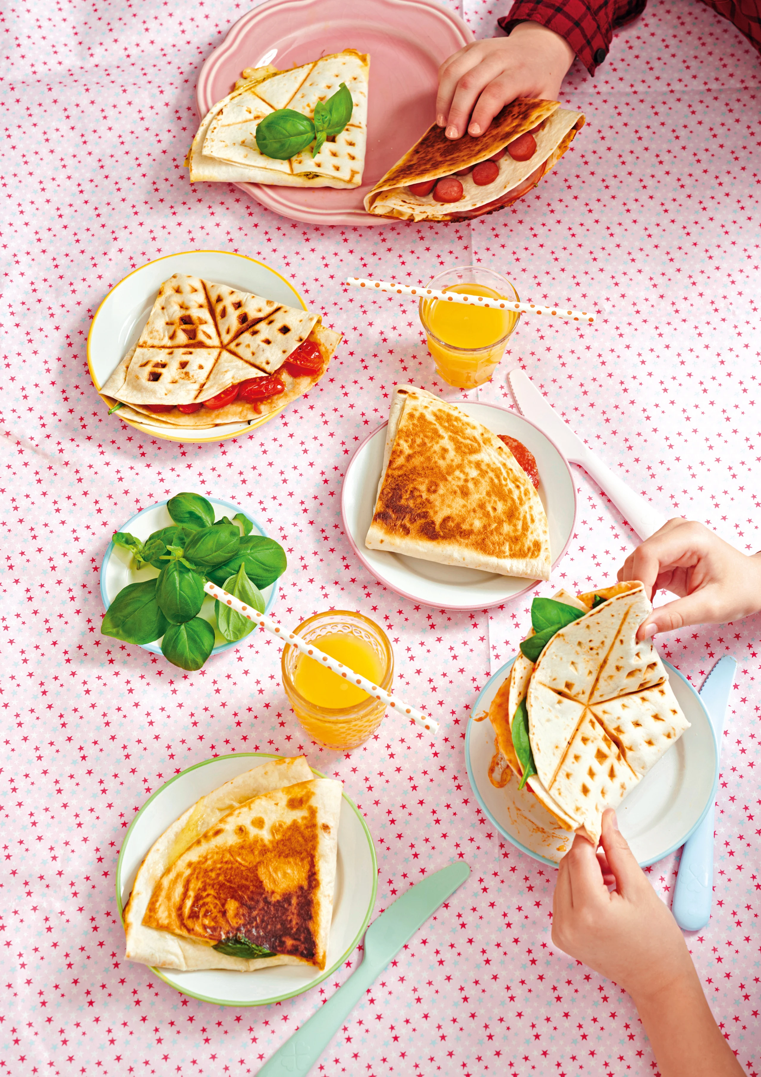 Knusprige Tortilla-Taschen