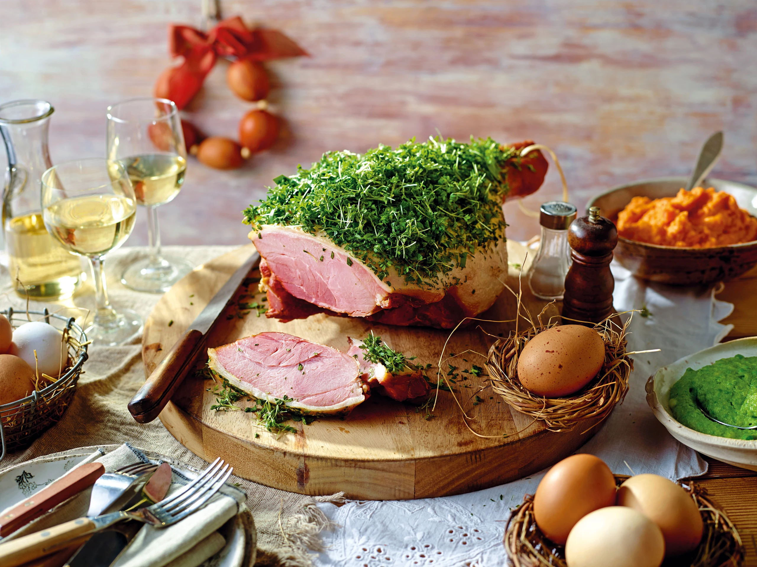 Osterschinken im Erdäpfelbrotteig