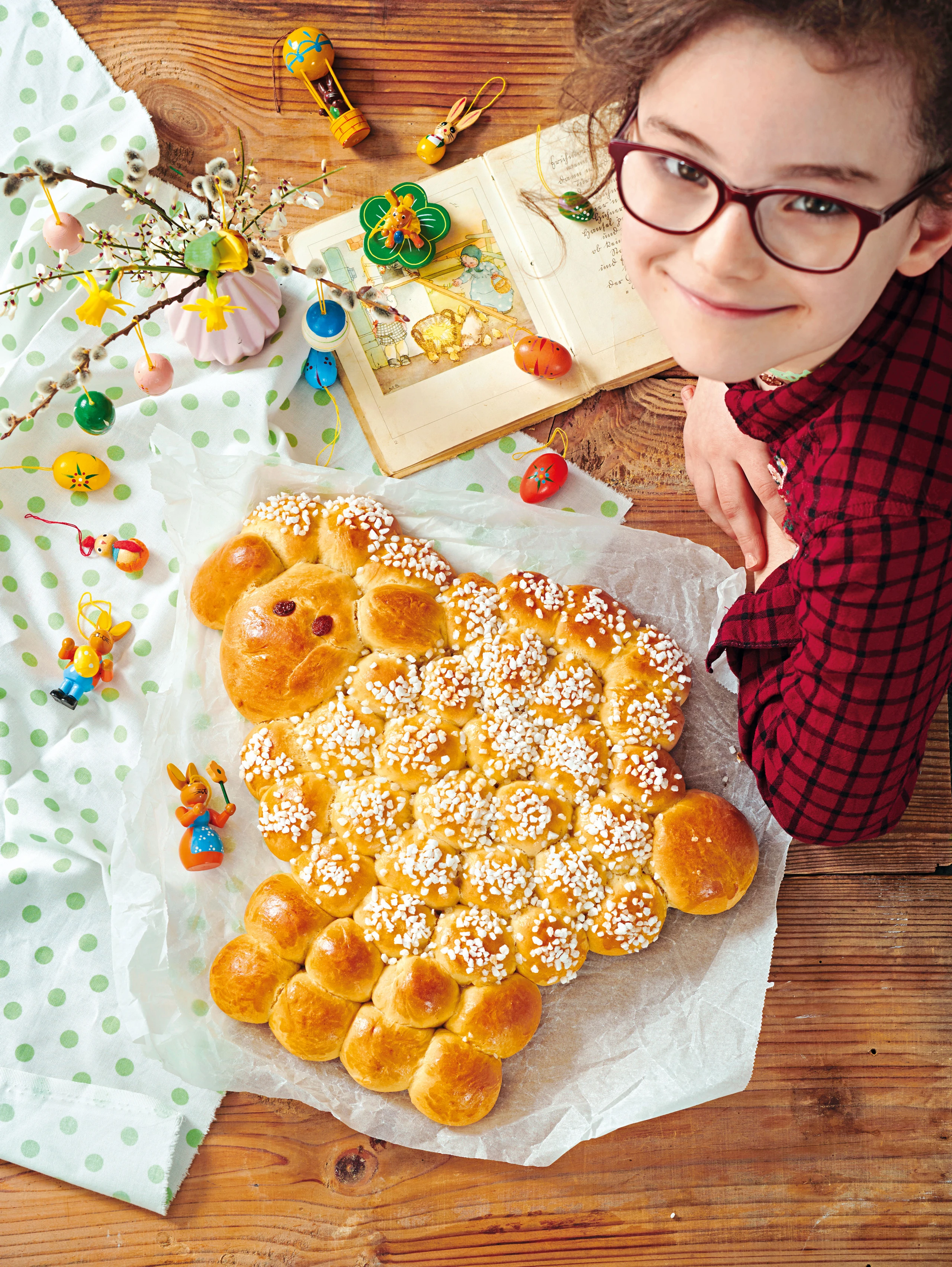 Süßes Osterschäfchen