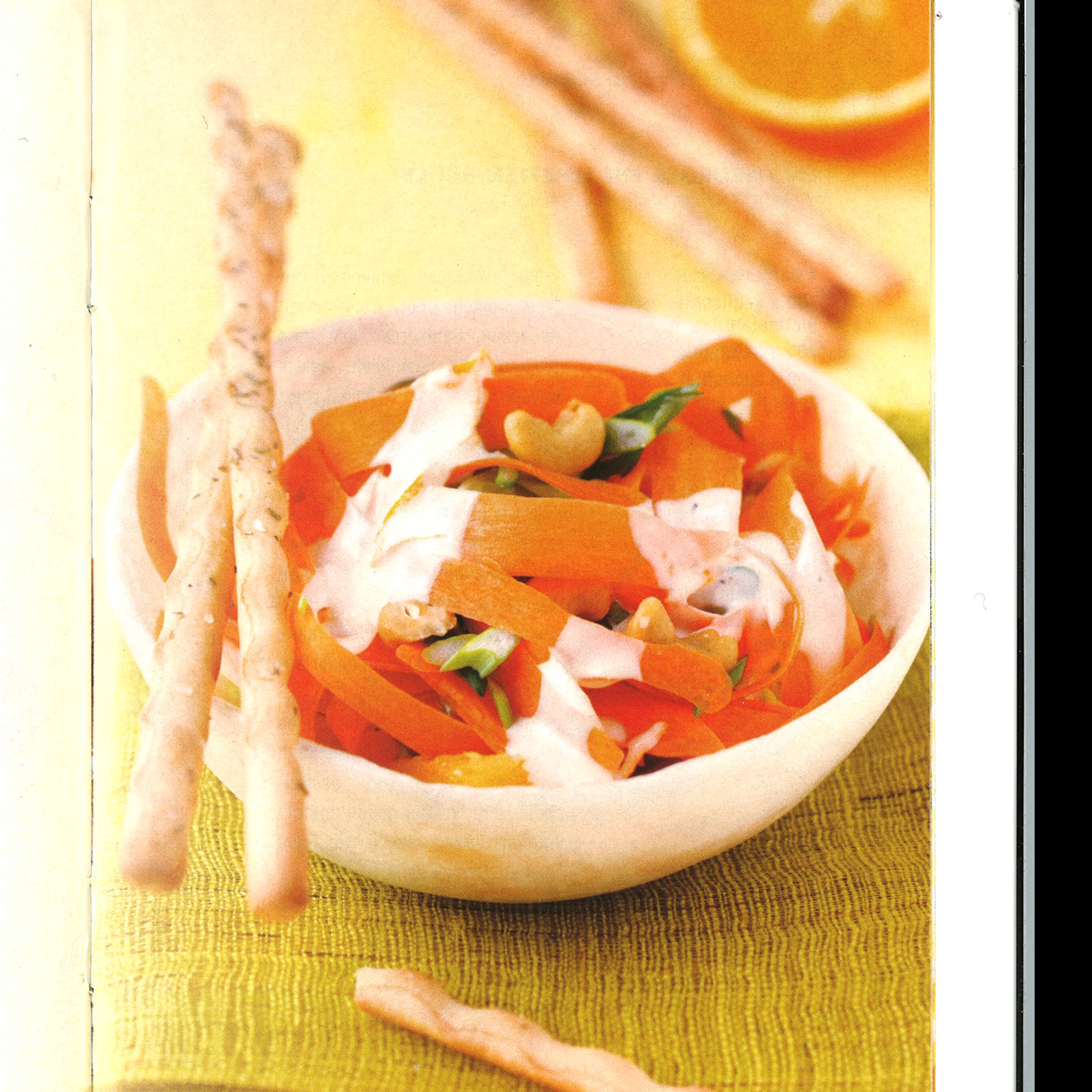 Gemüsesalat mit Orangen-Ingwerdressing